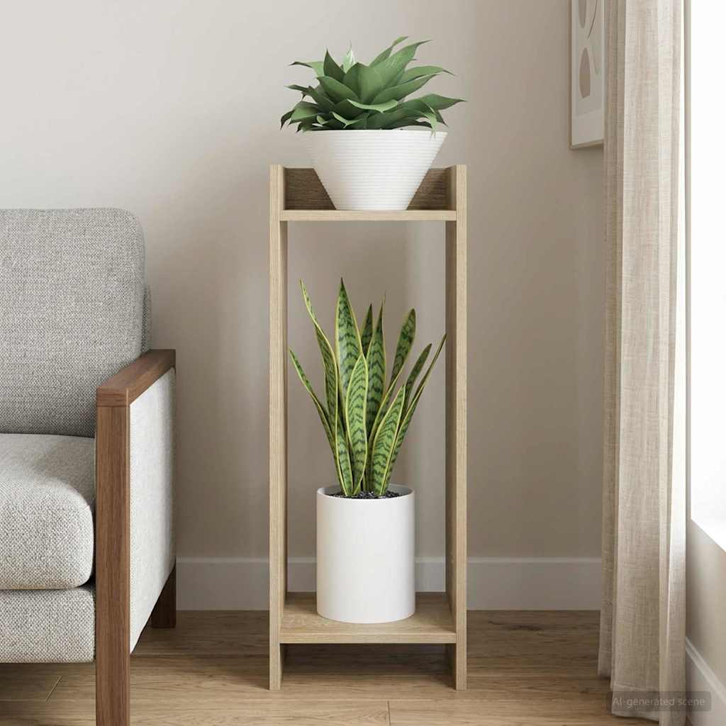 Supporto per piante Rovere Sonoma 30 x 30 x 80 cm