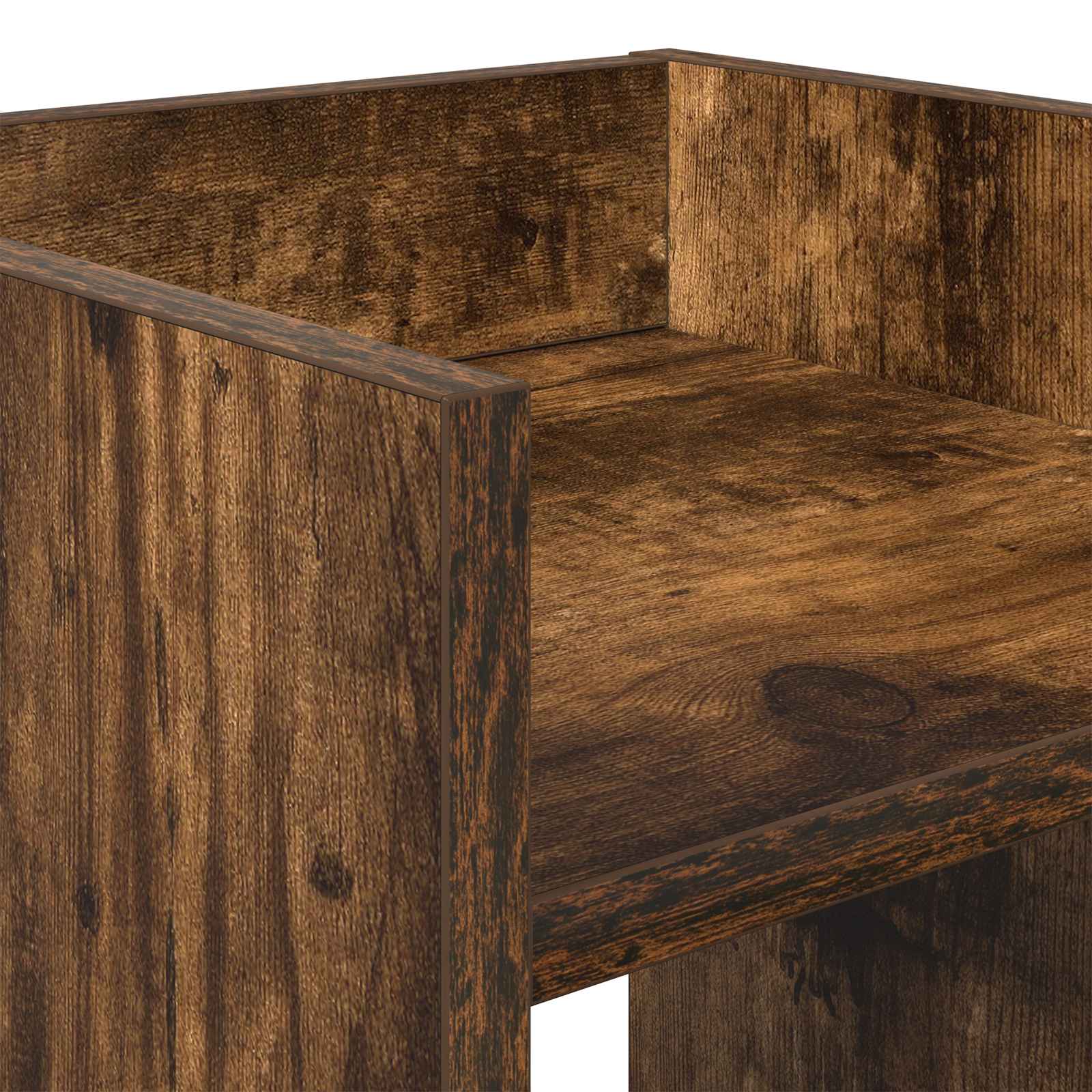 Supporto per piante Rovere Fumo 30 x 30 x 80 cm