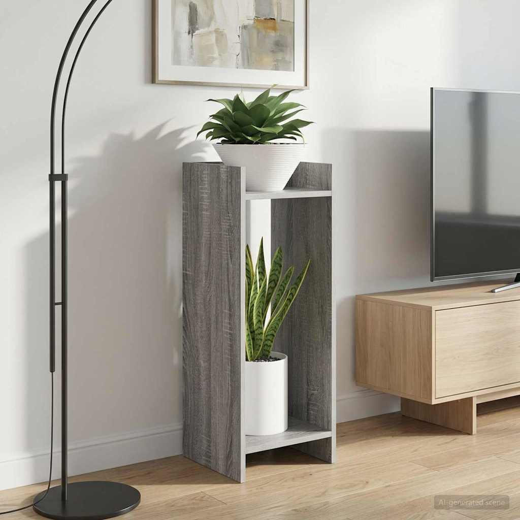 Supporto per piante Sonoma grigio 30 x 30 x 80 cm