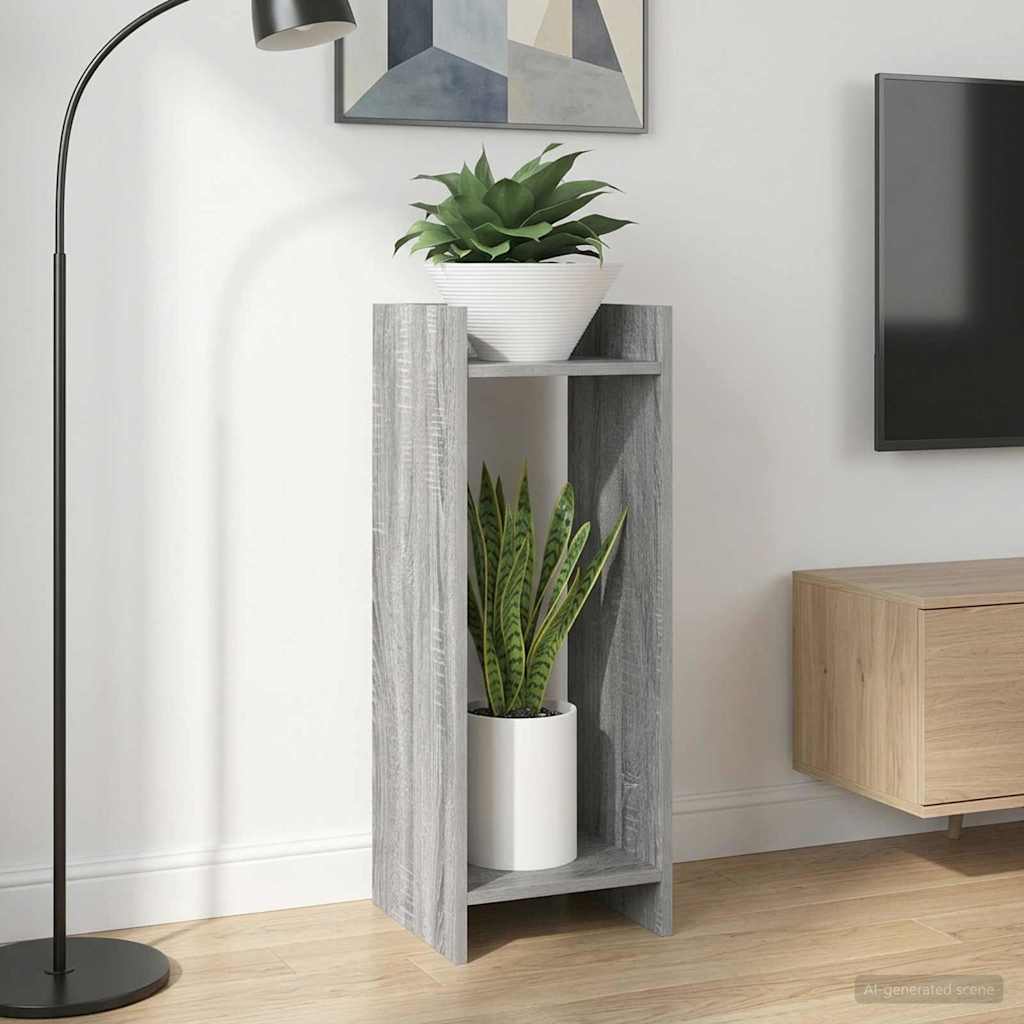 Supporto per piante 2 pz Sonoma grigio 30 x 30 x 80 cm