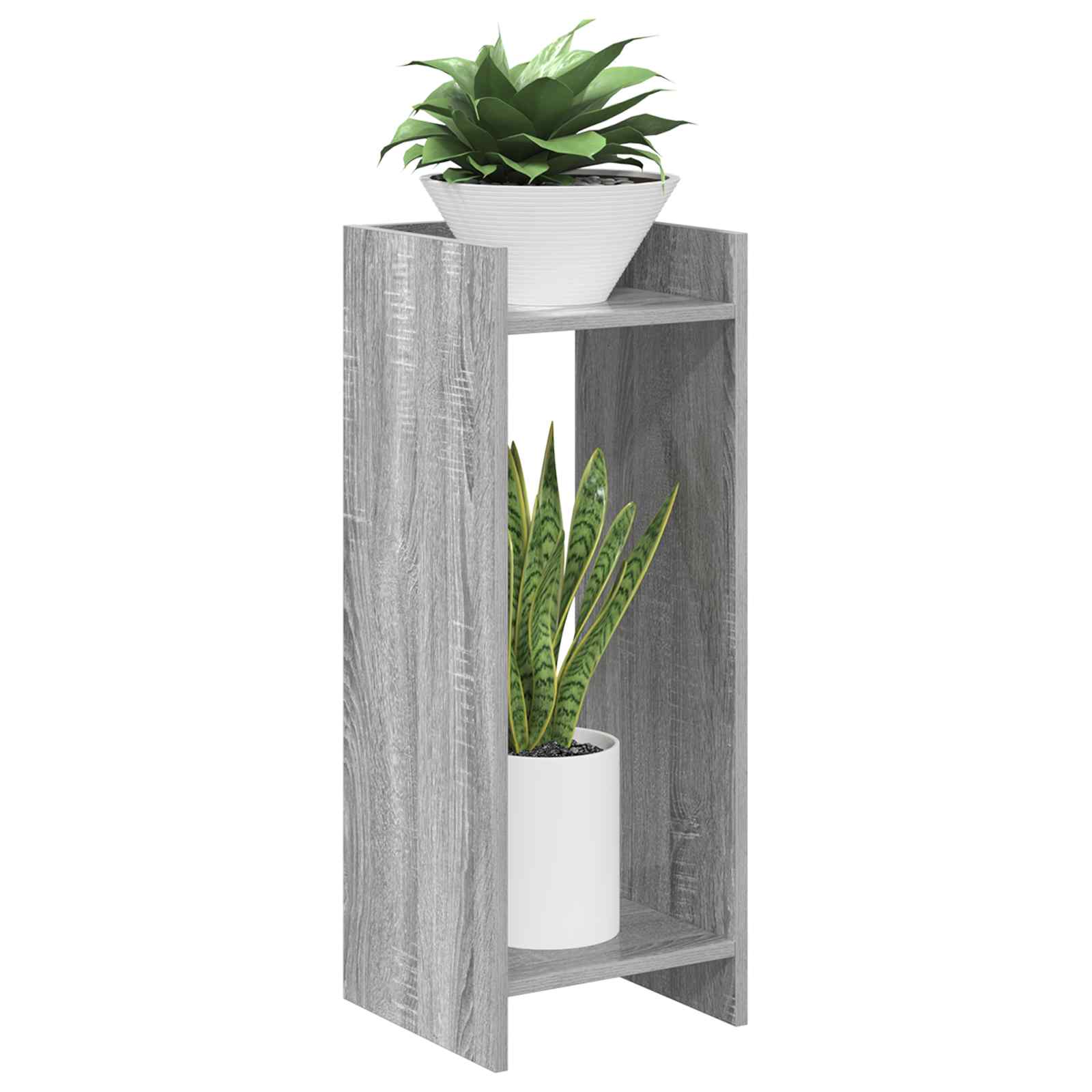 Supporto per piante 2 pz Sonoma grigio 30 x 30 x 80 cm