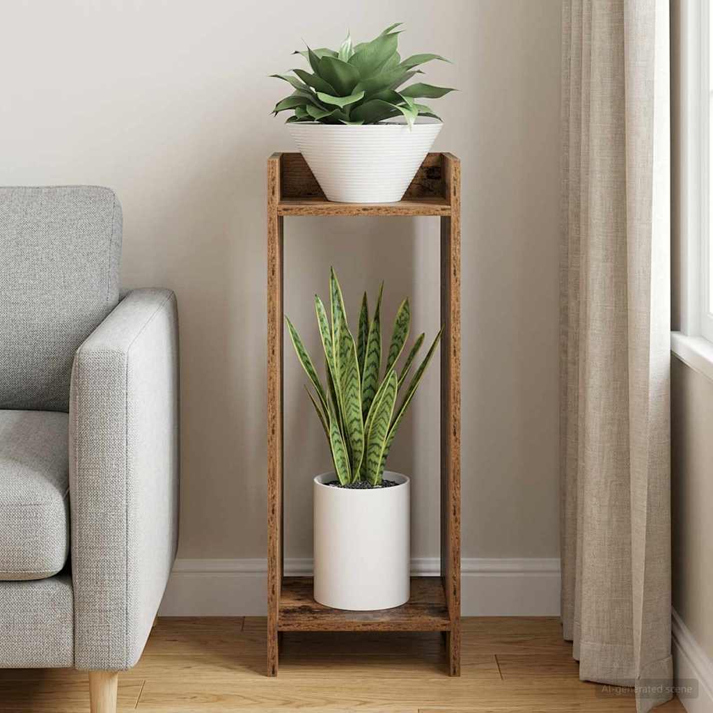 Supporto per piante Legno antico 30 x 30 x 80 cm
