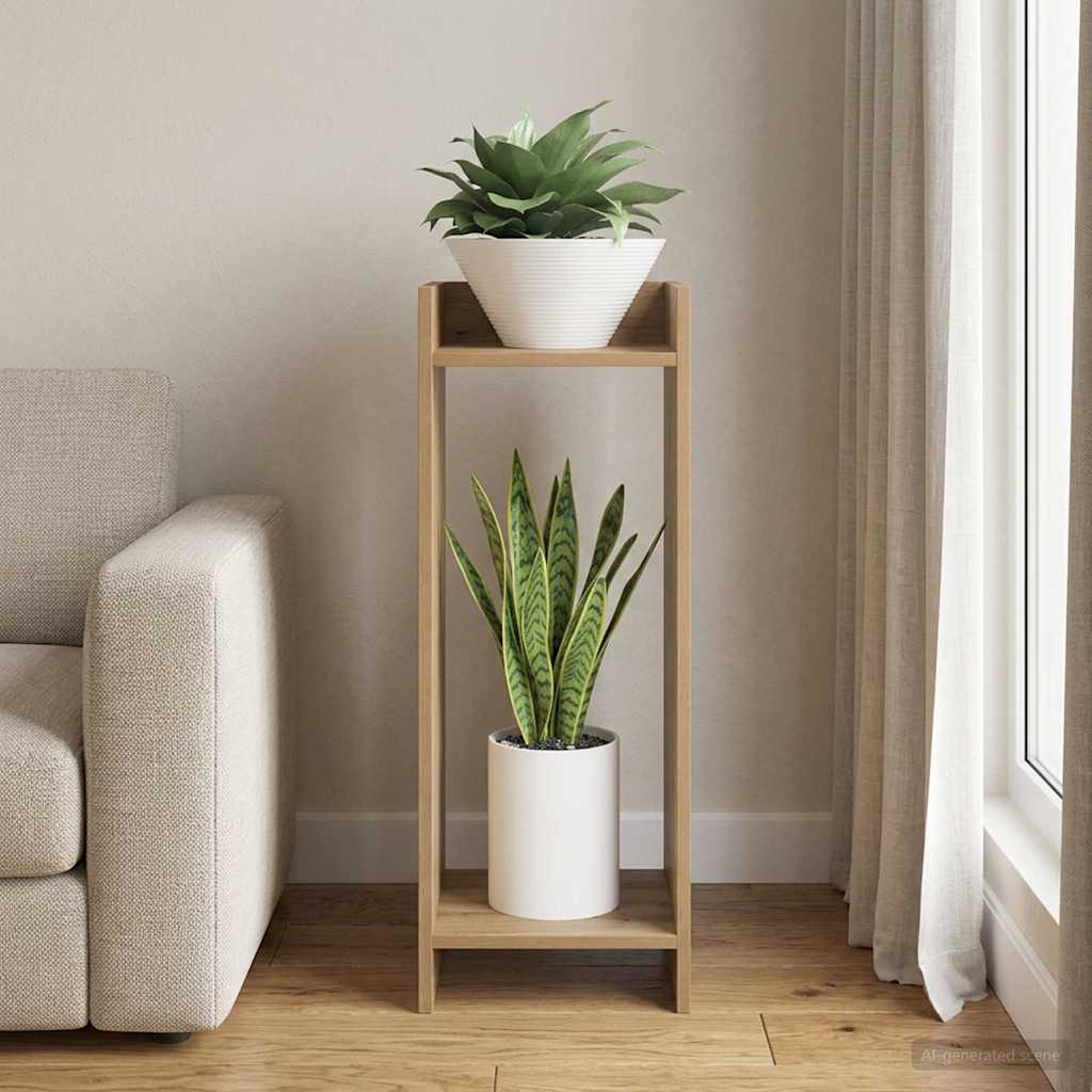 Supporto per piante Rovere Artigianale 30 x 30 x 80 cm