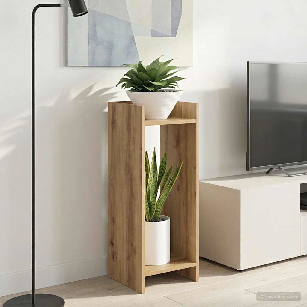 Supporto per piante 2 pz Rovere Artigianale 30 x 30 x 80 cm