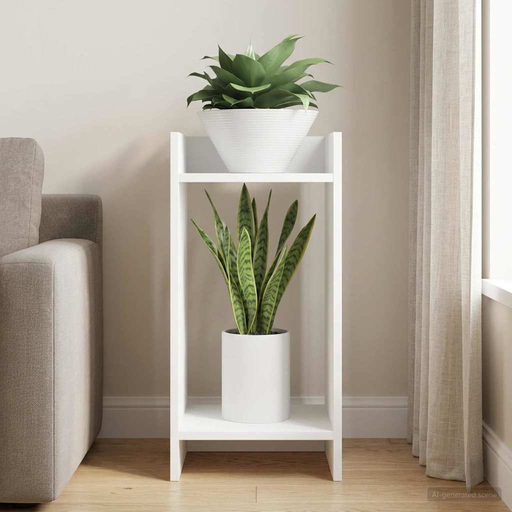 Supporto per piante Bianco 30 x 30 x 60 cm Legno ingegnerizzato