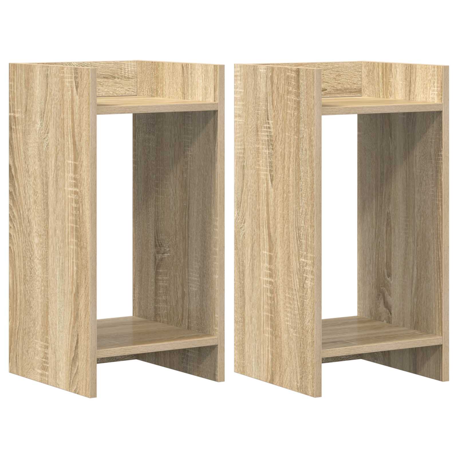 Supporto per piante 2 pz Rovere Sonoma 30 x 30 x 60 cm