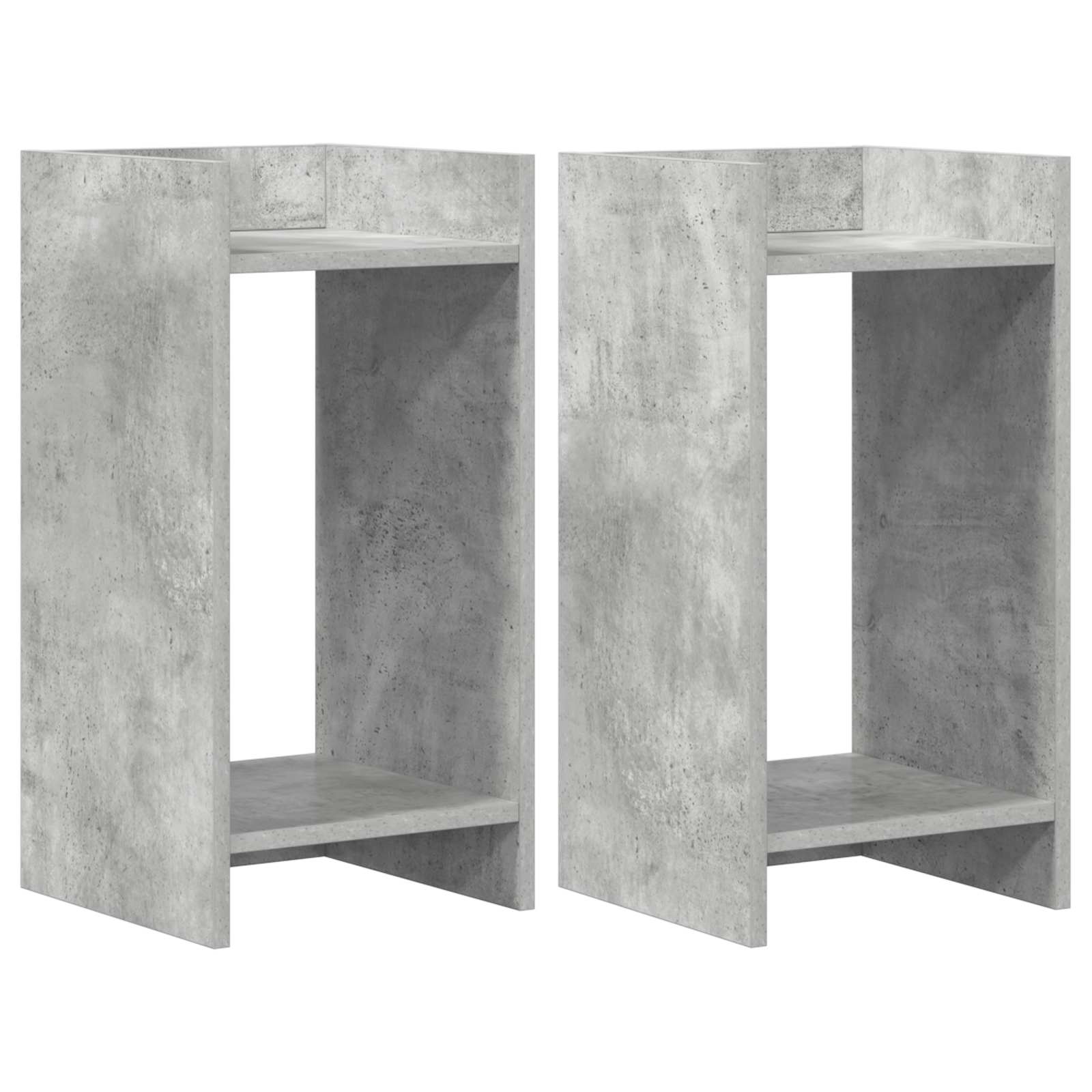 Supporto per piante 2 pz Grigio Cemento 30 x 30 x 60 cm