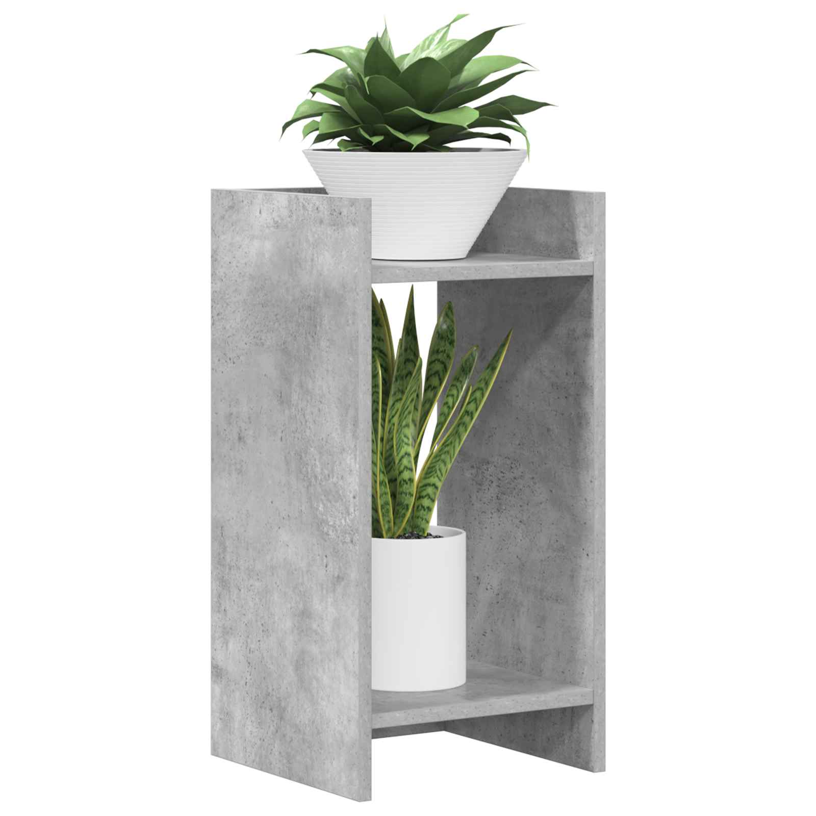 Supporto per piante 2 pz Grigio Cemento 30 x 30 x 60 cm