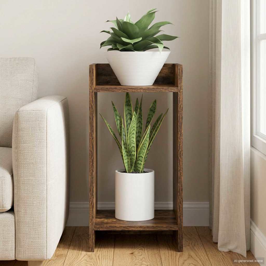 Supporto per piante Rovere Fumo 30 x 30 x 60 cm