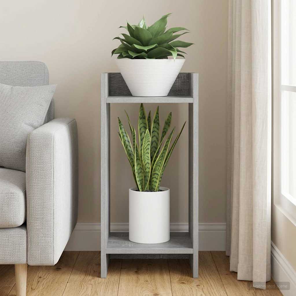 Supporto per piante Sonoma grigio 30 x 30 x 60 cm