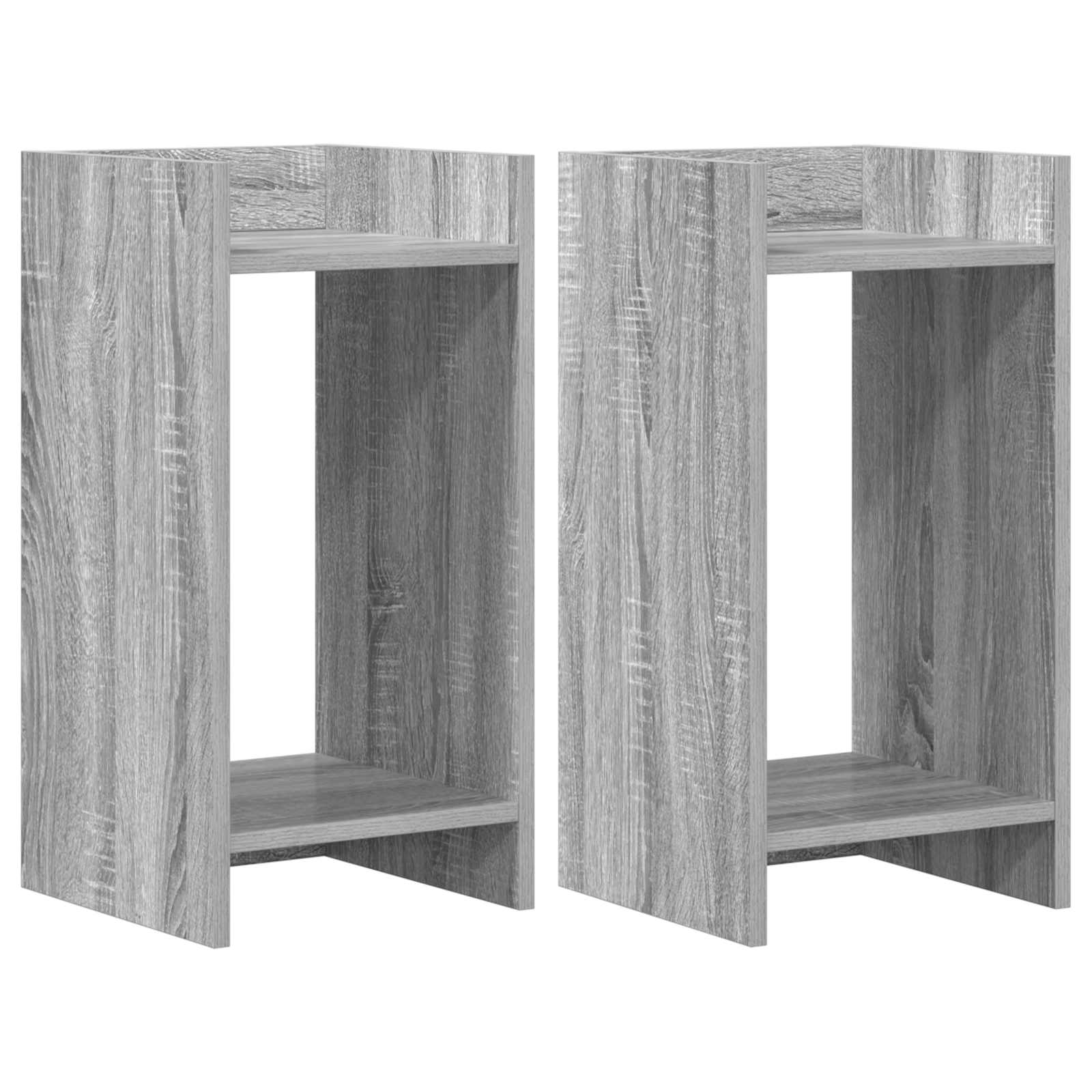 Supporto per piante 2 pz Sonoma grigio 30 x 30 x 60 cm