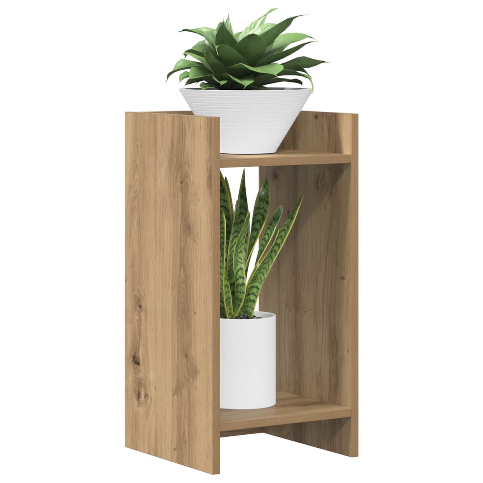 Supporto per piante 2 pz Rovere Artigianale 30 x 30 x 60 cm