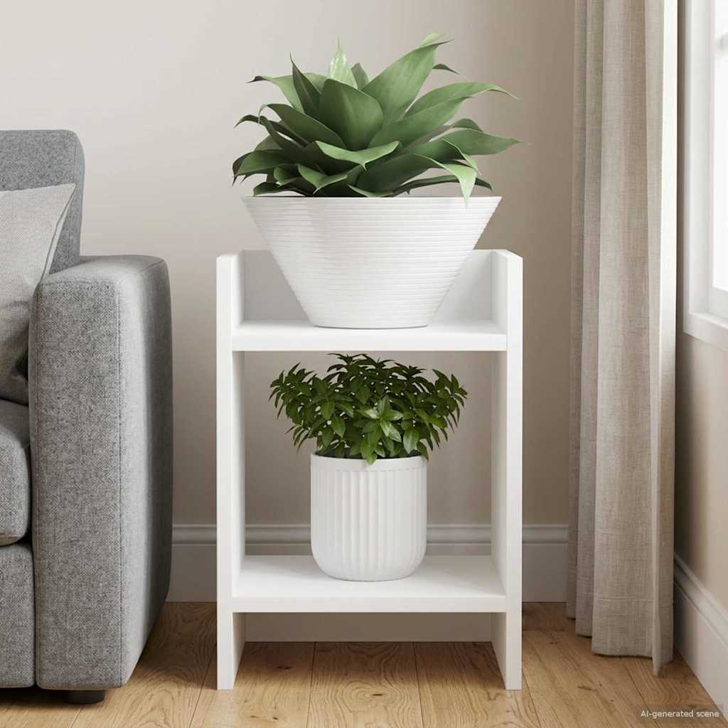 Supporto per piante Bianco 30 x 30 x 40 cm Legno ingegnerizzato