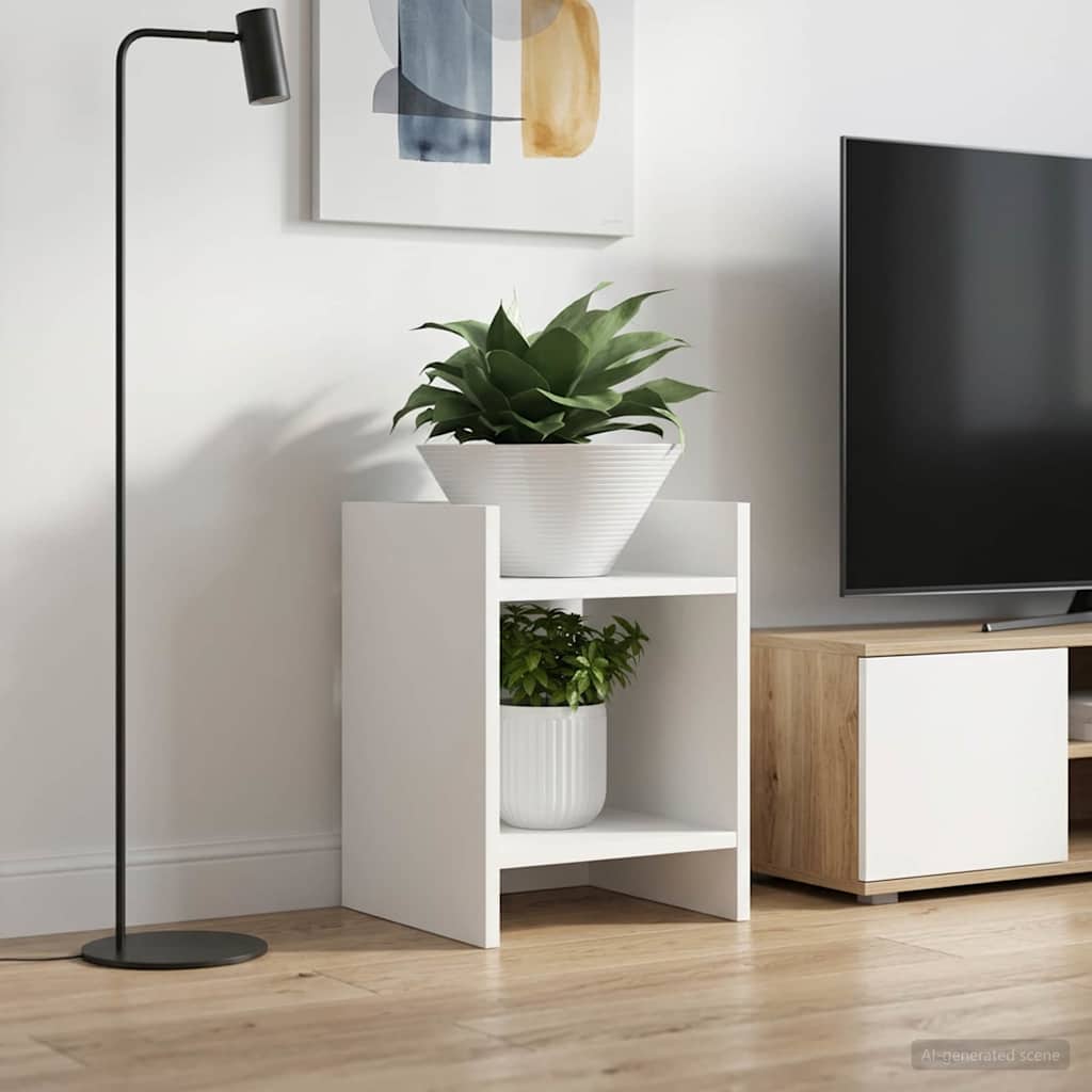 Supporto per piante Bianco 30 x 30 x 40 cm Legno ingegnerizzato