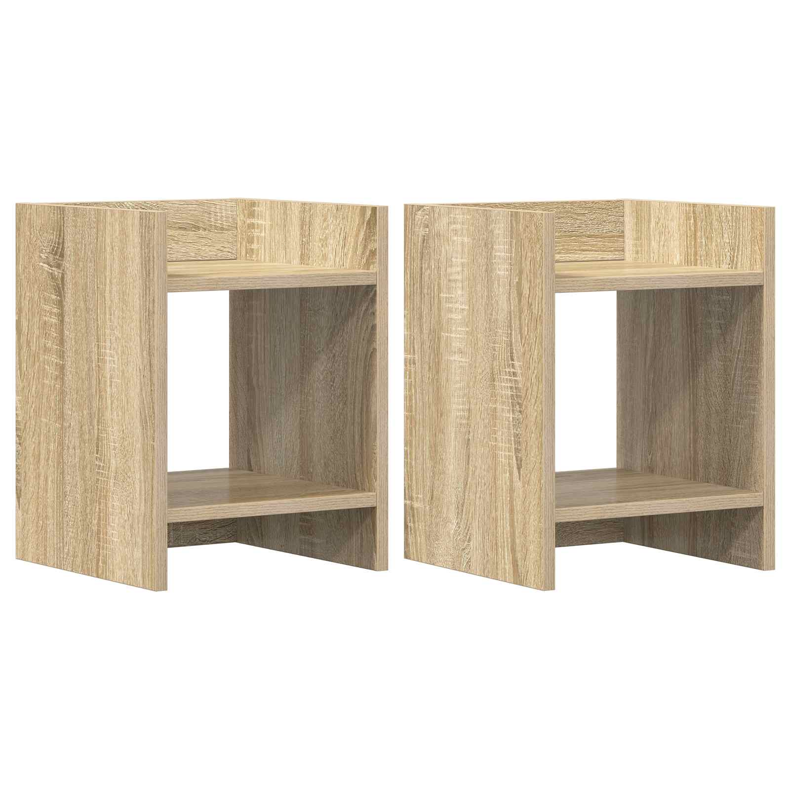 Supporto per piante 2 pz Rovere Sonoma 30 x 30 x 40 cm