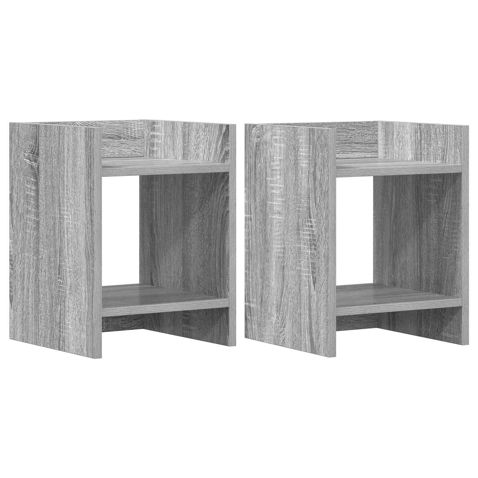 Supporto per piante 2 pz Sonoma grigio 30 x 30 x 40 cm