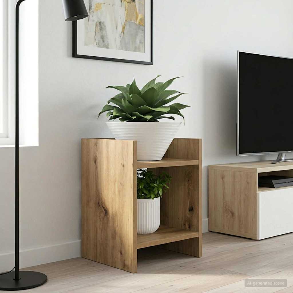 Supporto per piante 2 pz Rovere Artigianale 30 x 30 x 40 cm