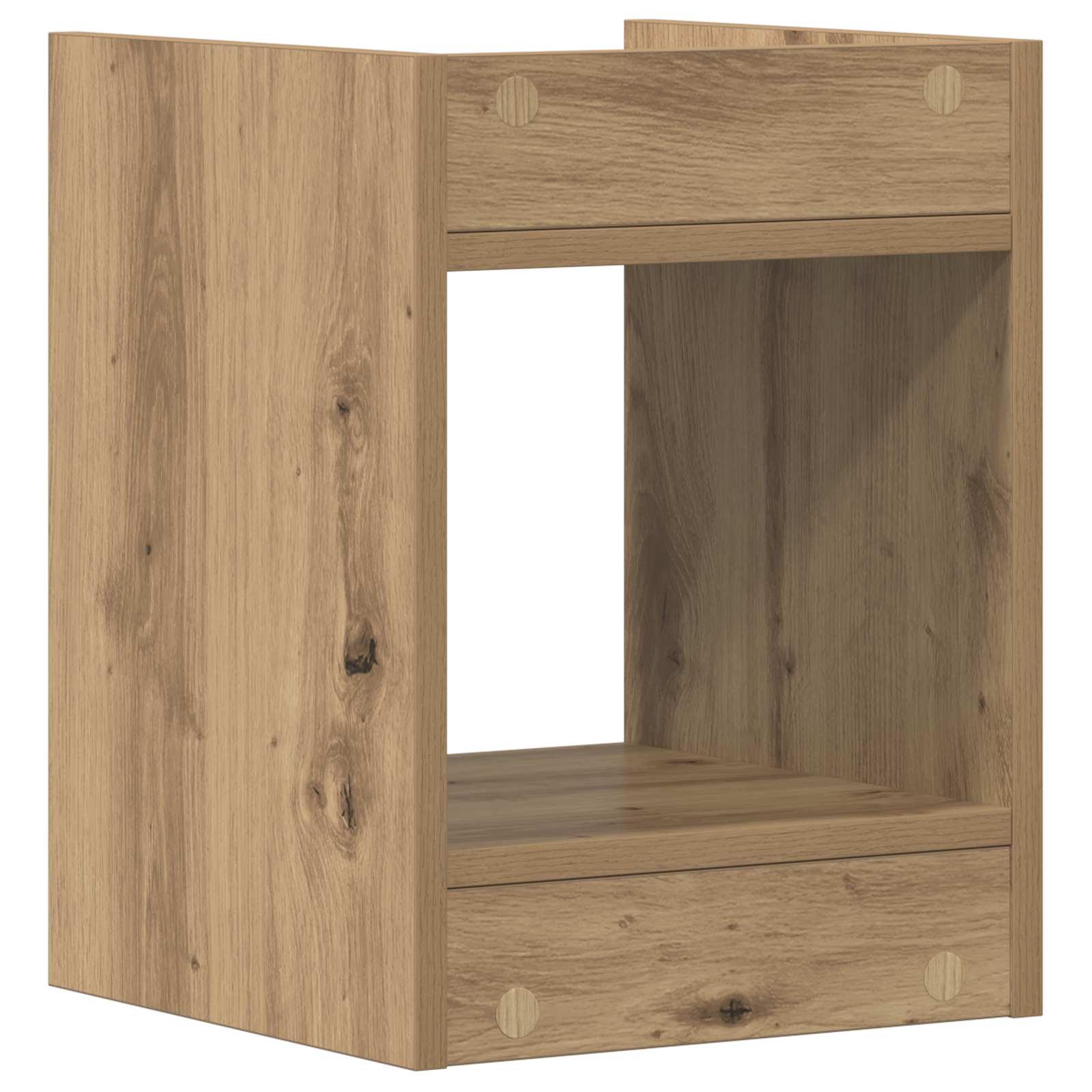 Supporto per piante 2 pz Rovere Artigianale 30 x 30 x 40 cm