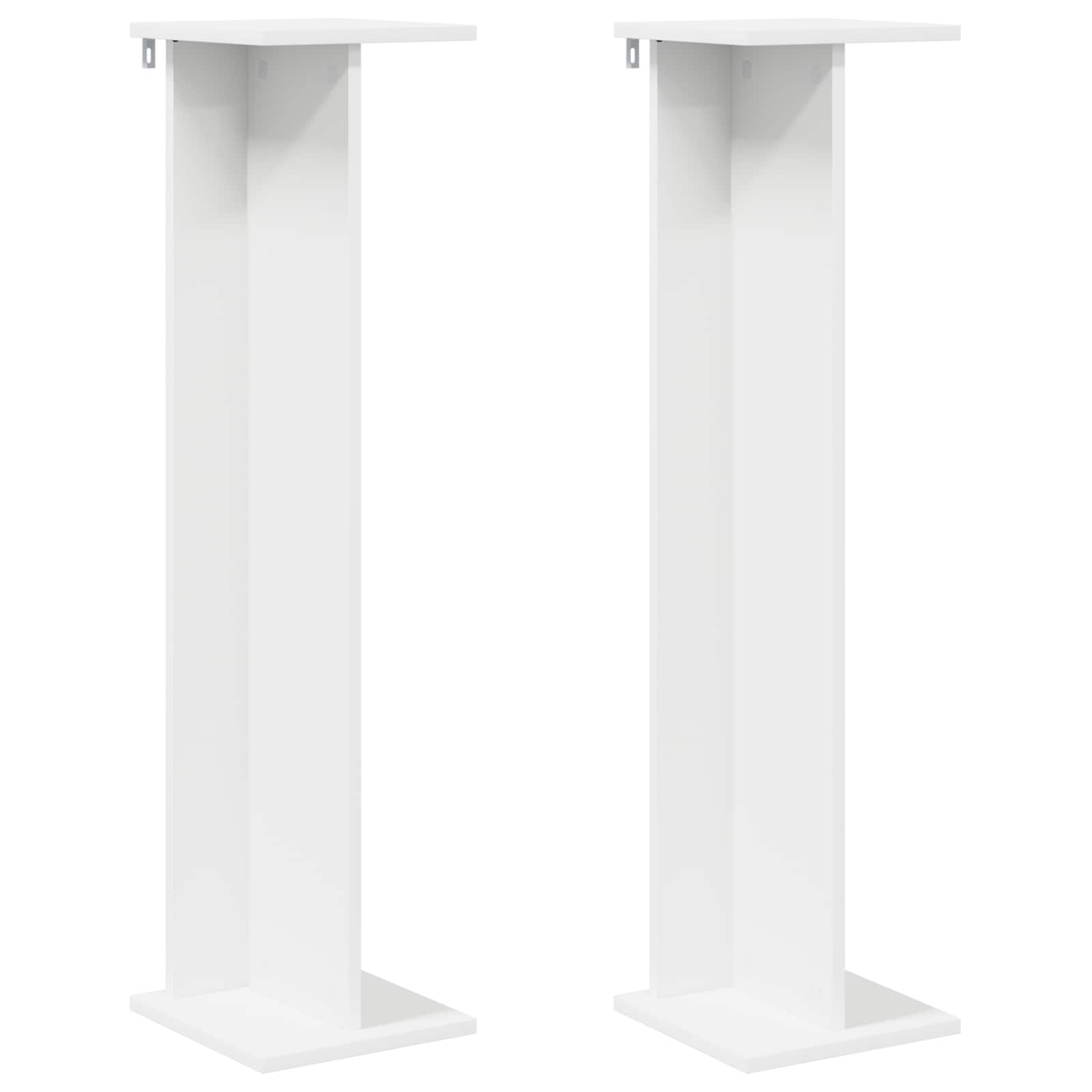 Supporto per piante 2 pz Bianco 25 x 25,5 x 100,5 cm