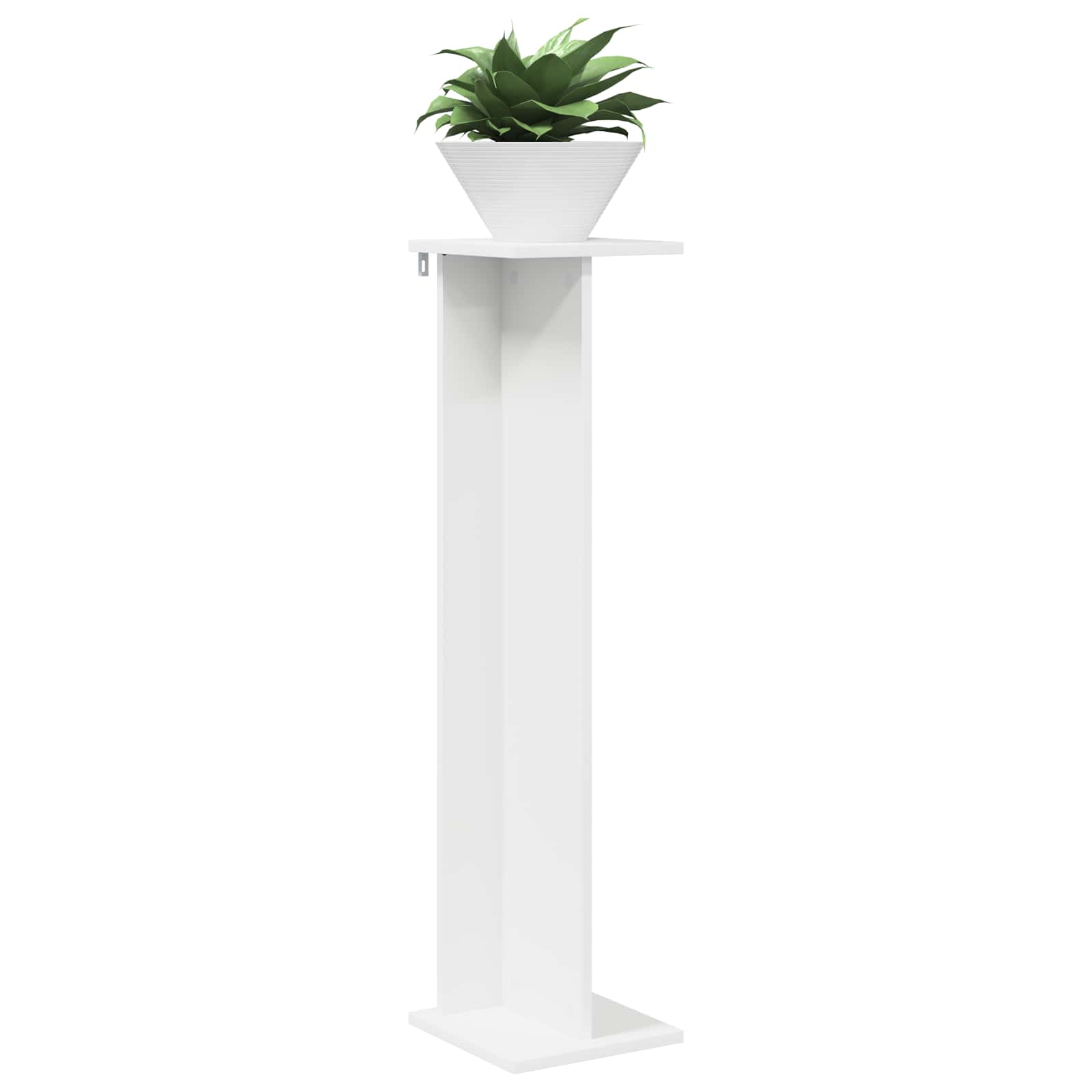 Supporto per piante 2 pz Bianco 25 x 25,5 x 100,5 cm