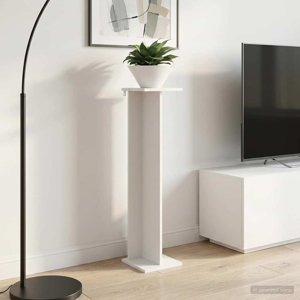 Supporto per piante 2 pz Bianco 25 x 25,5 x 100,5 cm