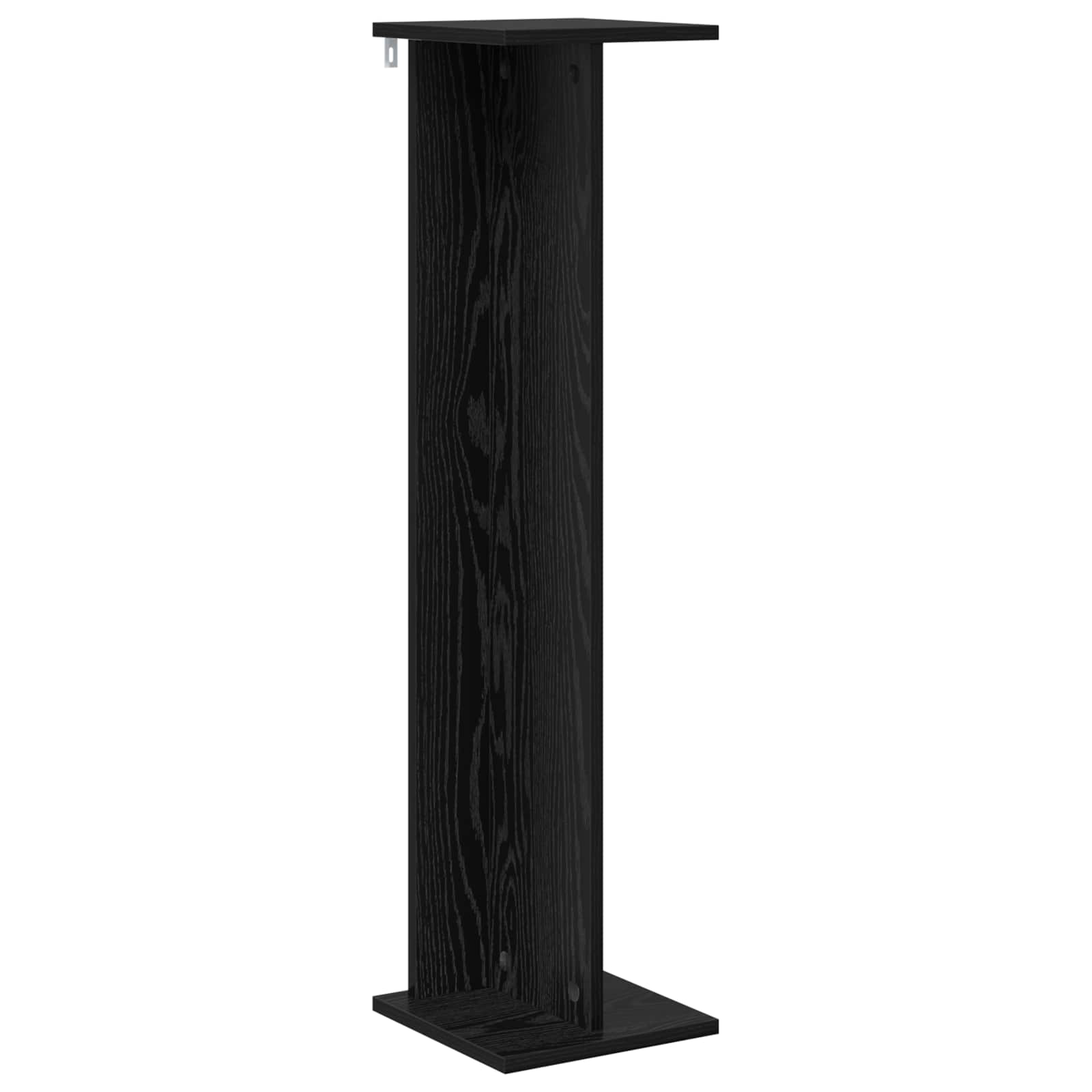 Supporto per piante 2 pz Rovere Nero 25 x 25,5 x 100,5 cm