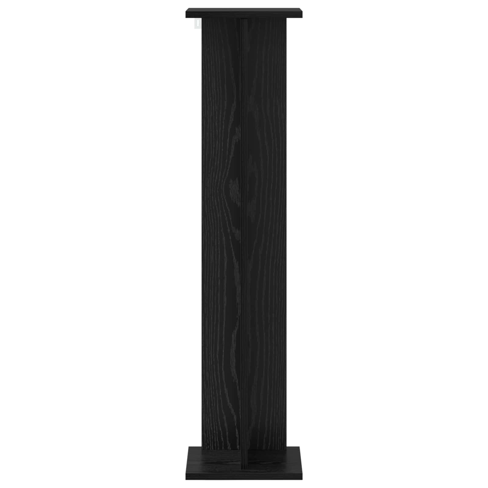 Supporto per piante 2 pz Rovere Nero 25 x 25,5 x 100,5 cm