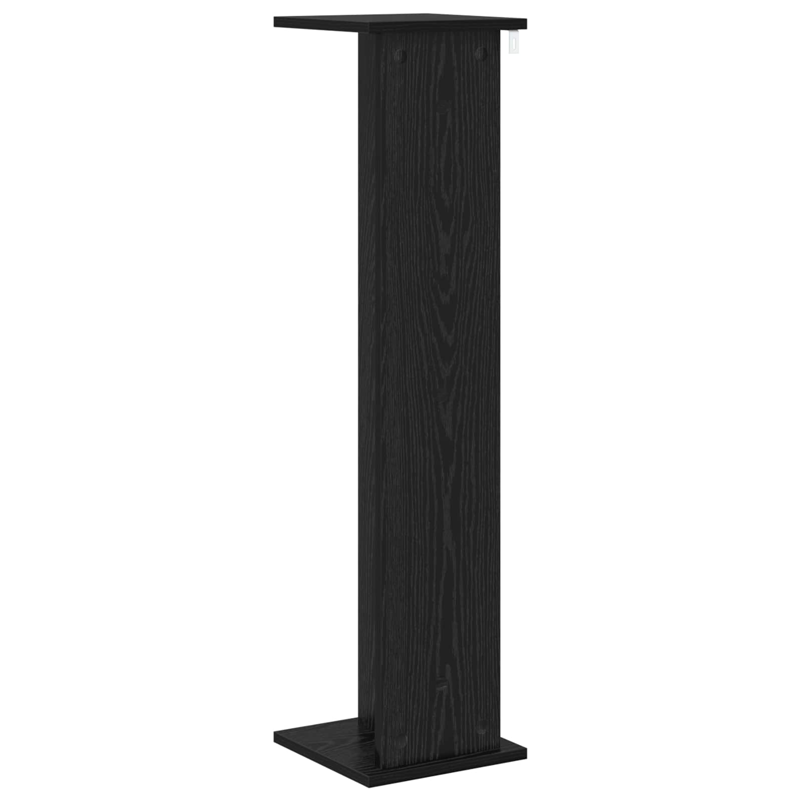 Supporto per piante 2 pz Rovere Nero 25 x 25,5 x 100,5 cm