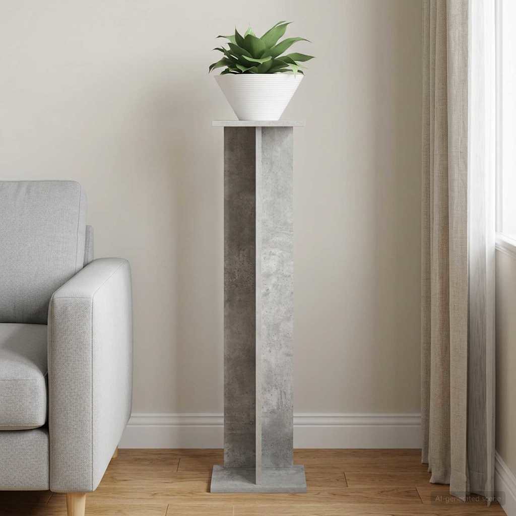 Supporto per piante Grigio Cemento 25 x 25,5 x 100,5 cm