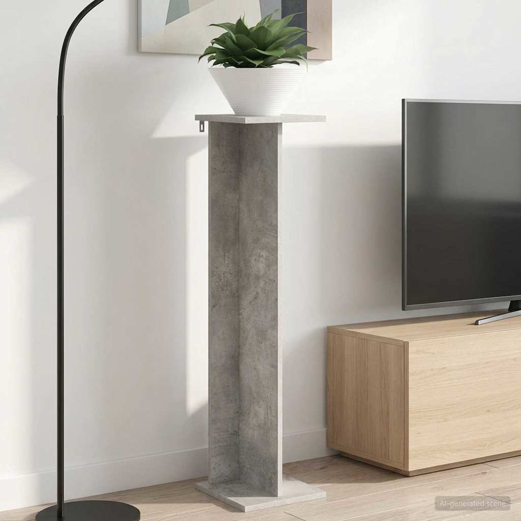 Supporto per piante Grigio Cemento 25 x 25,5 x 100,5 cm