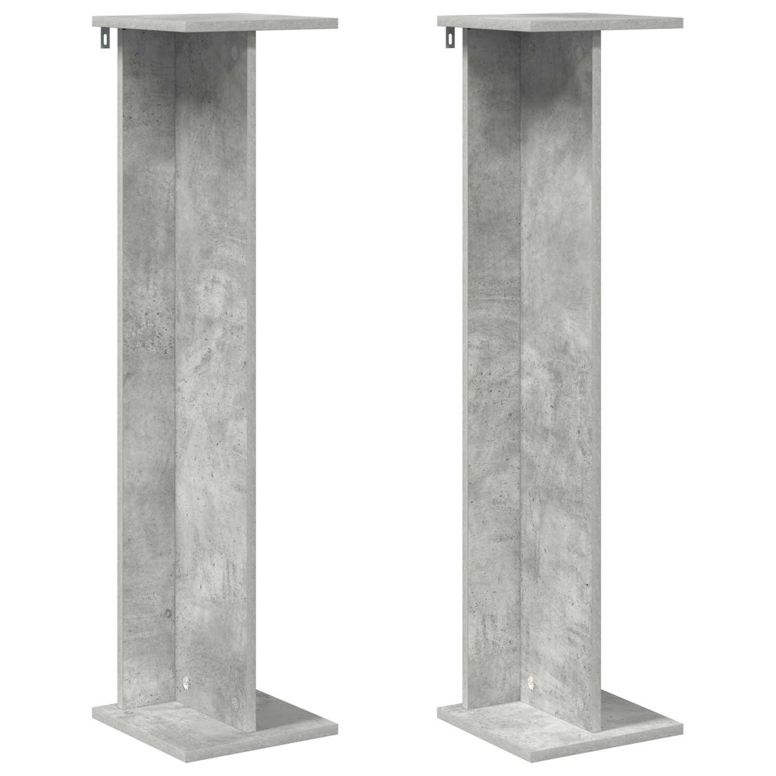 Supporto per piante 2 pz Grigio Cemento 25 x 25,5 x 100,5 cm