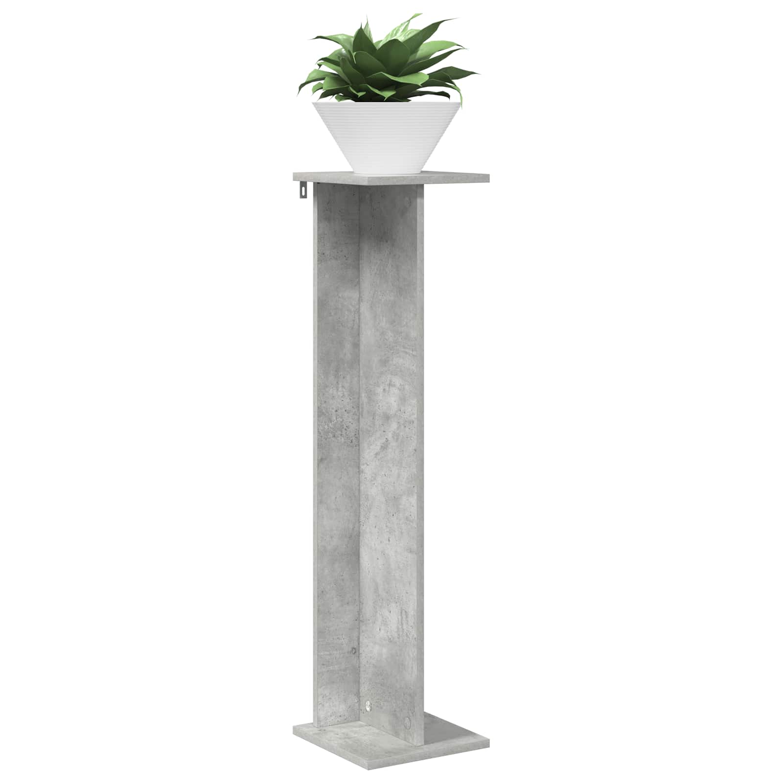 Supporto per piante 2 pz Grigio Cemento 25 x 25,5 x 100,5 cm