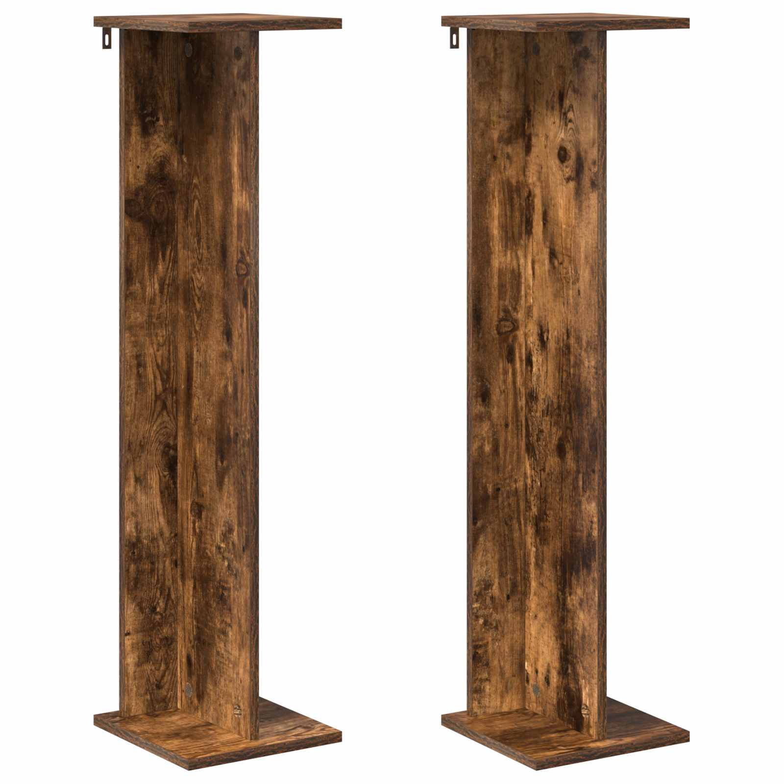 Supporto per piante 2 pz Rovere Fumo 25 x 25,5 x 100,5 cm