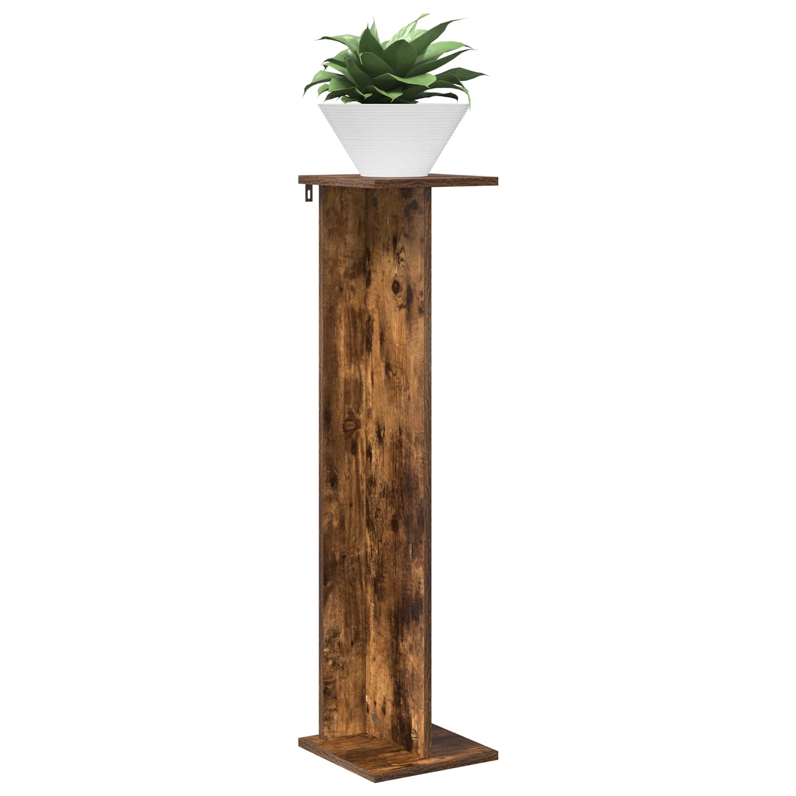 Supporto per piante 2 pz Rovere Fumo 25 x 25,5 x 100,5 cm