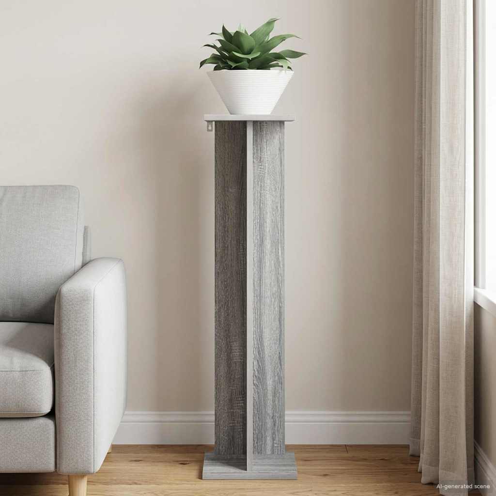 Supporto per piante Sonoma grigio 25 x 25,5 x 100,5 cm