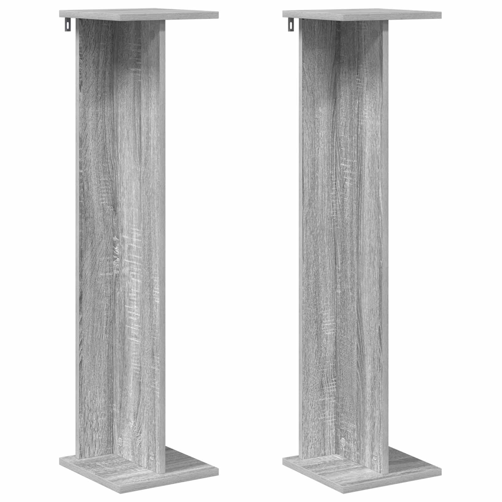 Supporto per piante 2 pz Sonoma grigio 25 x 25,5 x 100,5 cm