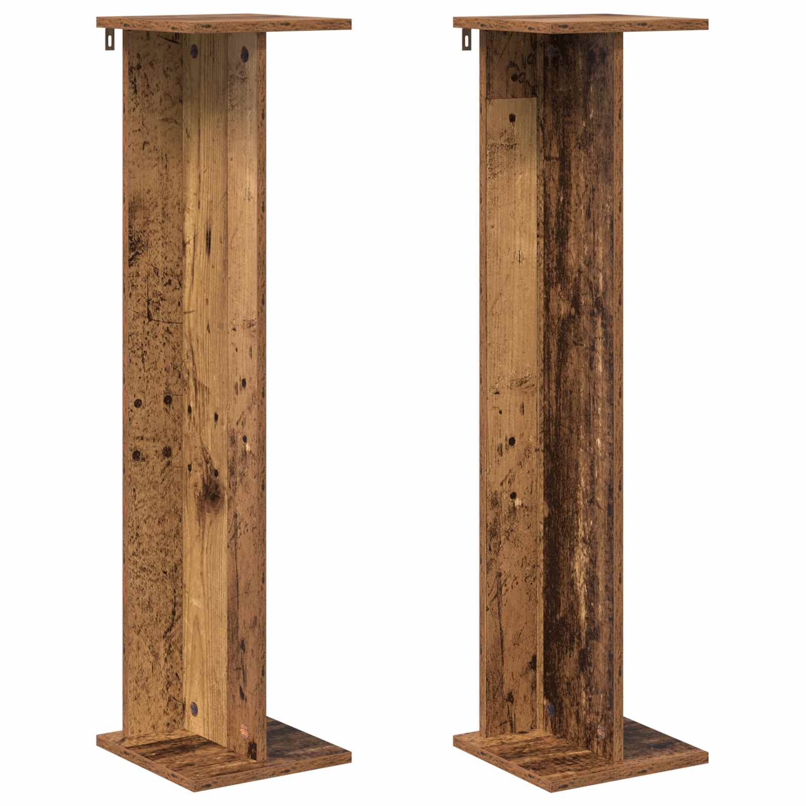 Supporto per piante 2 pz Legno antico 25 x 25,5 x 100,5 cm