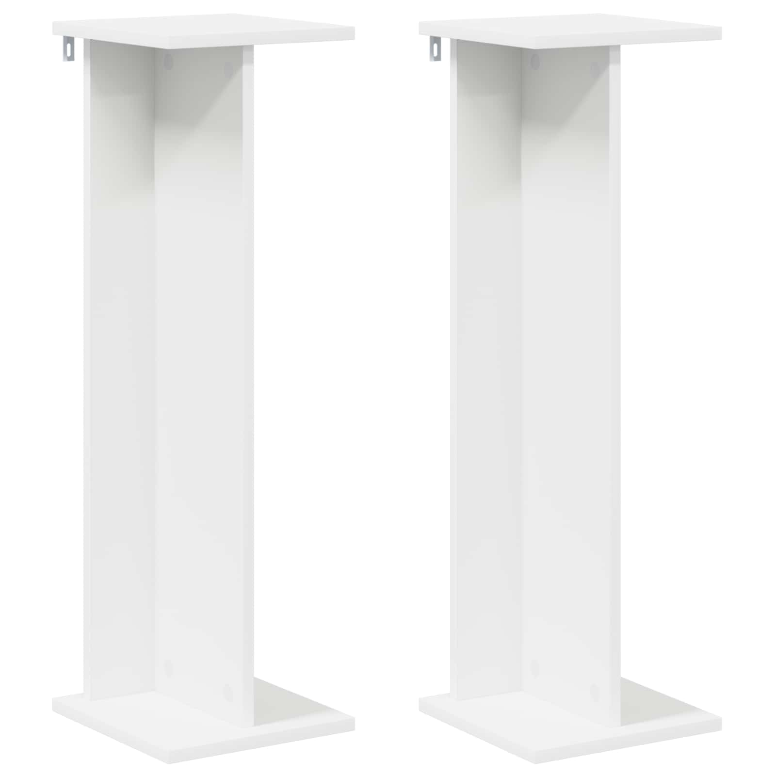 Supporto per piante 2 pz Bianco 25 x 25,5 x 80,5 cm