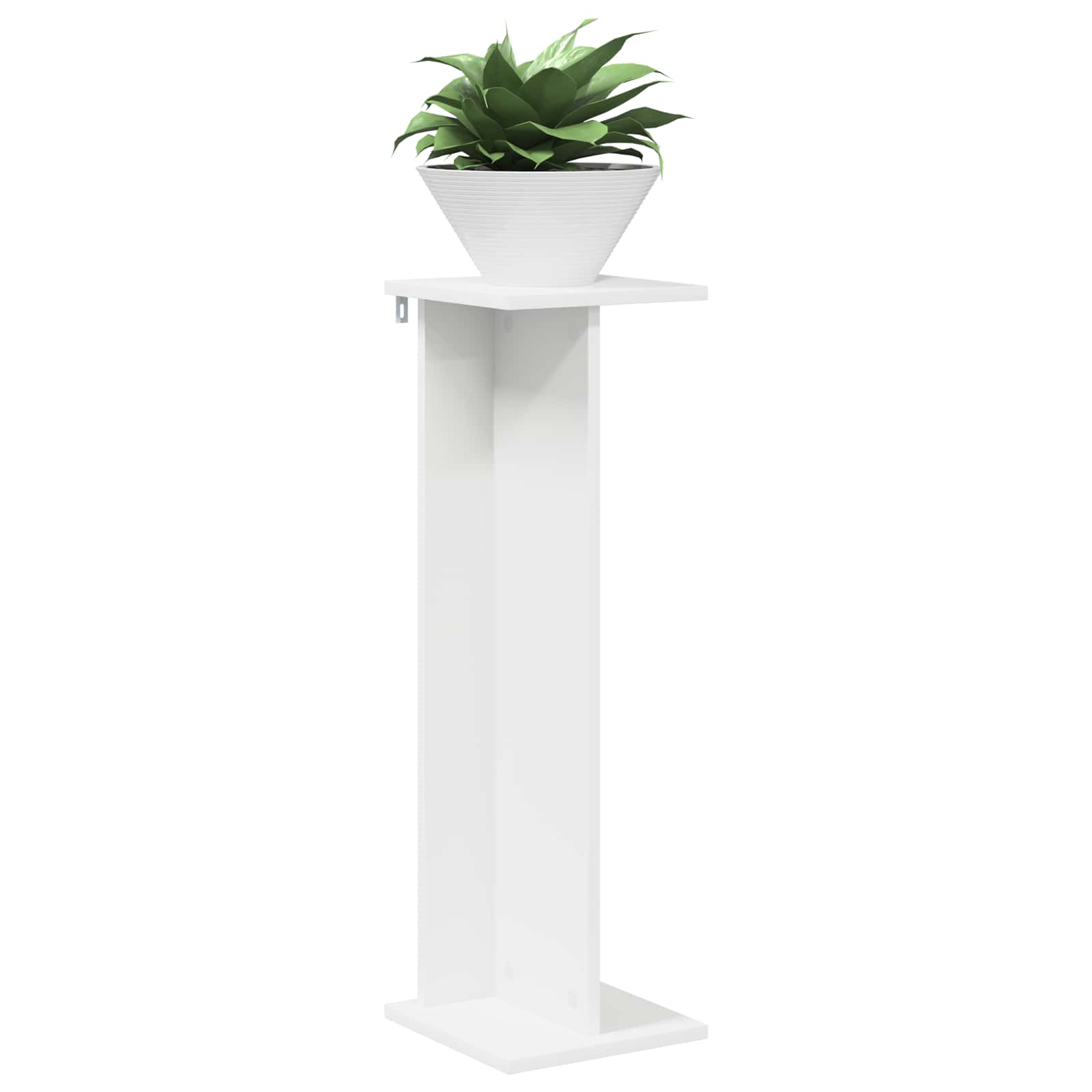 Supporto per piante 2 pz Bianco 25 x 25,5 x 80,5 cm