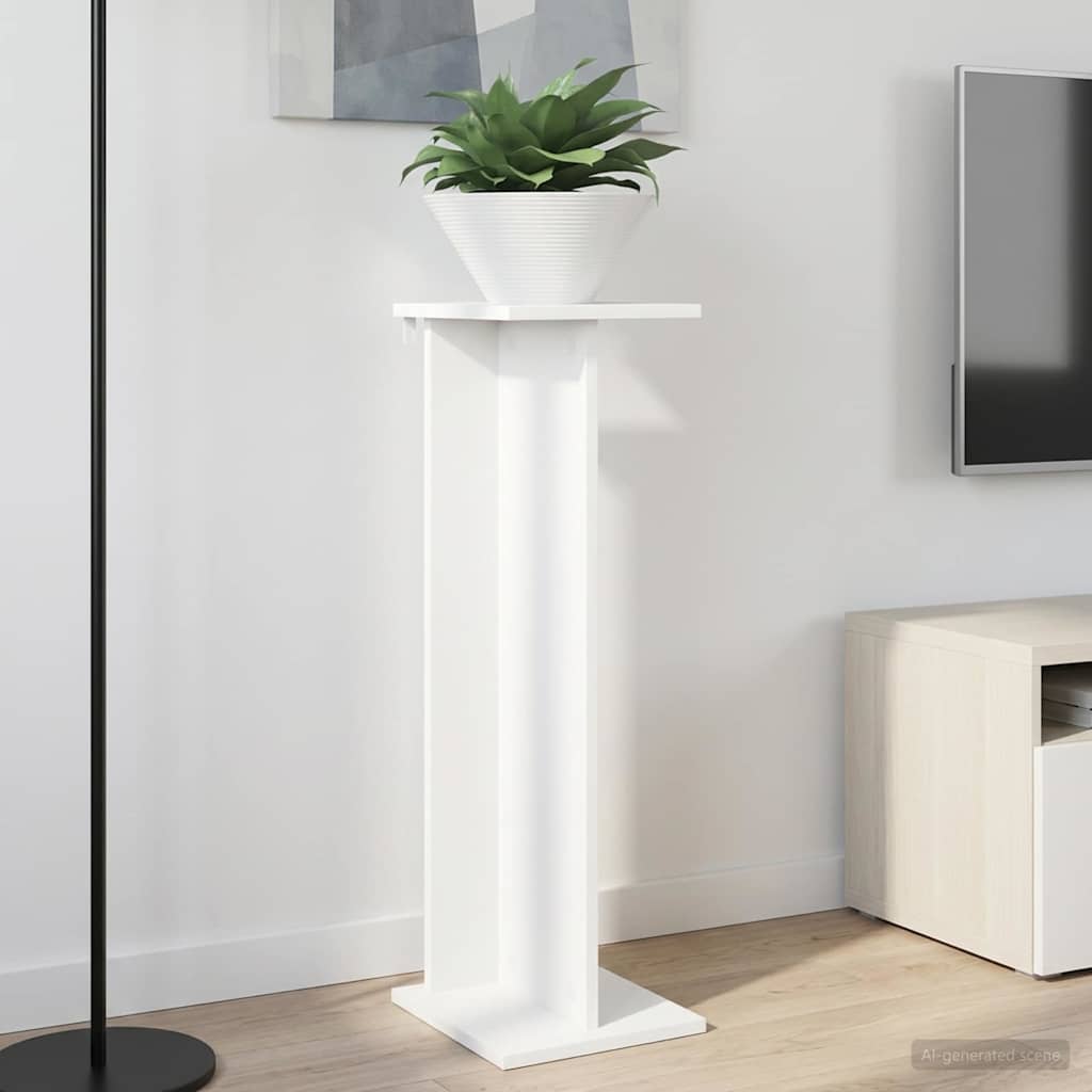 Supporto per piante 2 pz Bianco 25 x 25,5 x 80,5 cm