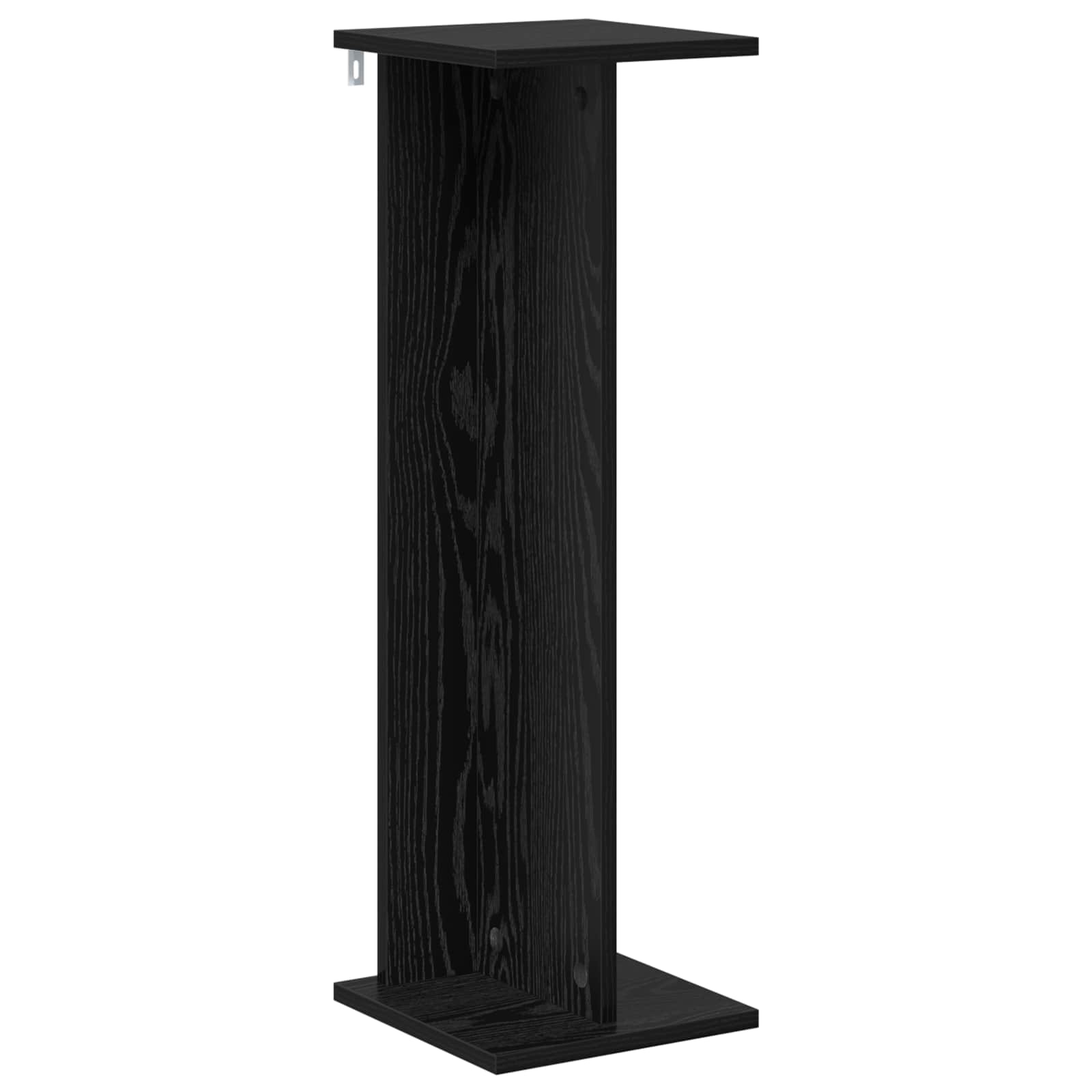 Supporto per piante 2 pz Rovere Nero 25 x 25,5 x 80,5 cm