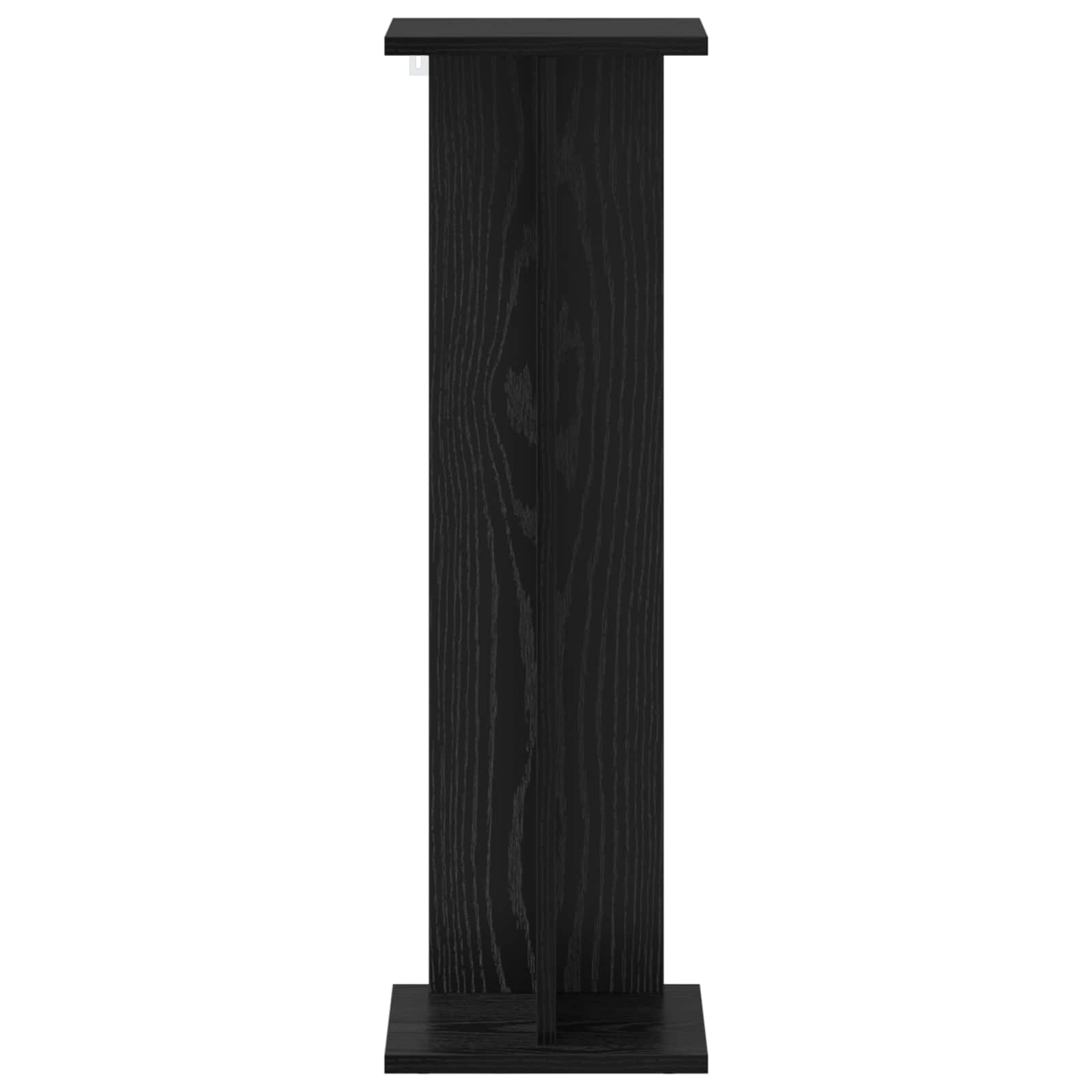 Supporto per piante 2 pz Rovere Nero 25 x 25,5 x 80,5 cm