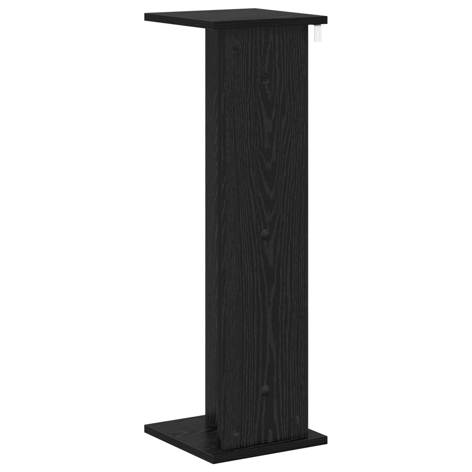 Supporto per piante 2 pz Rovere Nero 25 x 25,5 x 80,5 cm