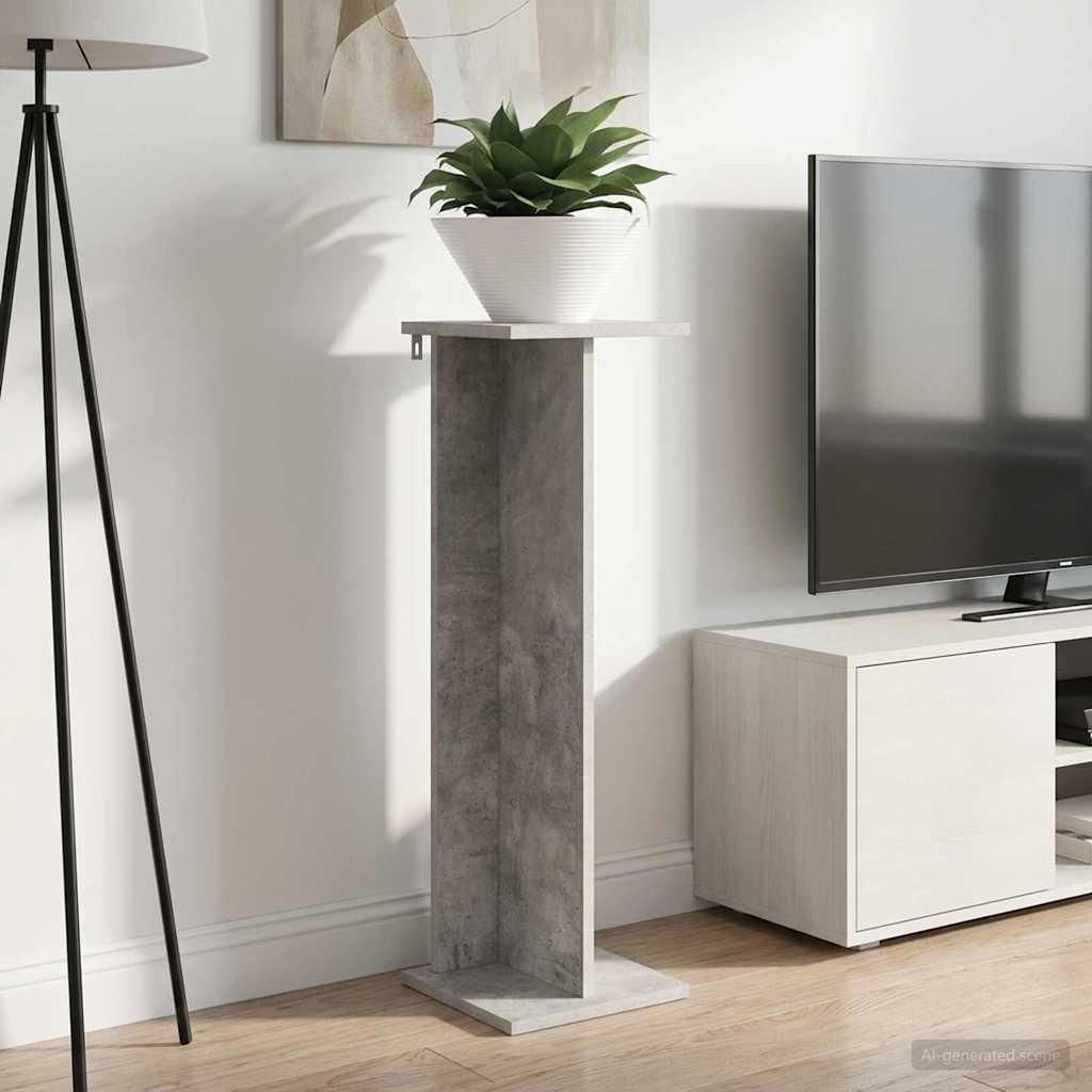 Supporto per piante Grigio Cemento 25 x 25,5 x 80,5 cm