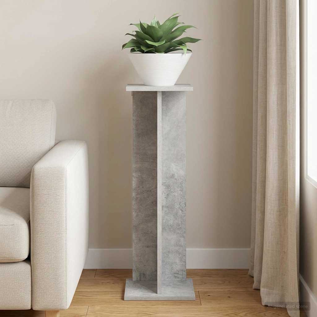Supporto per piante Grigio Cemento 25 x 25,5 x 80,5 cm