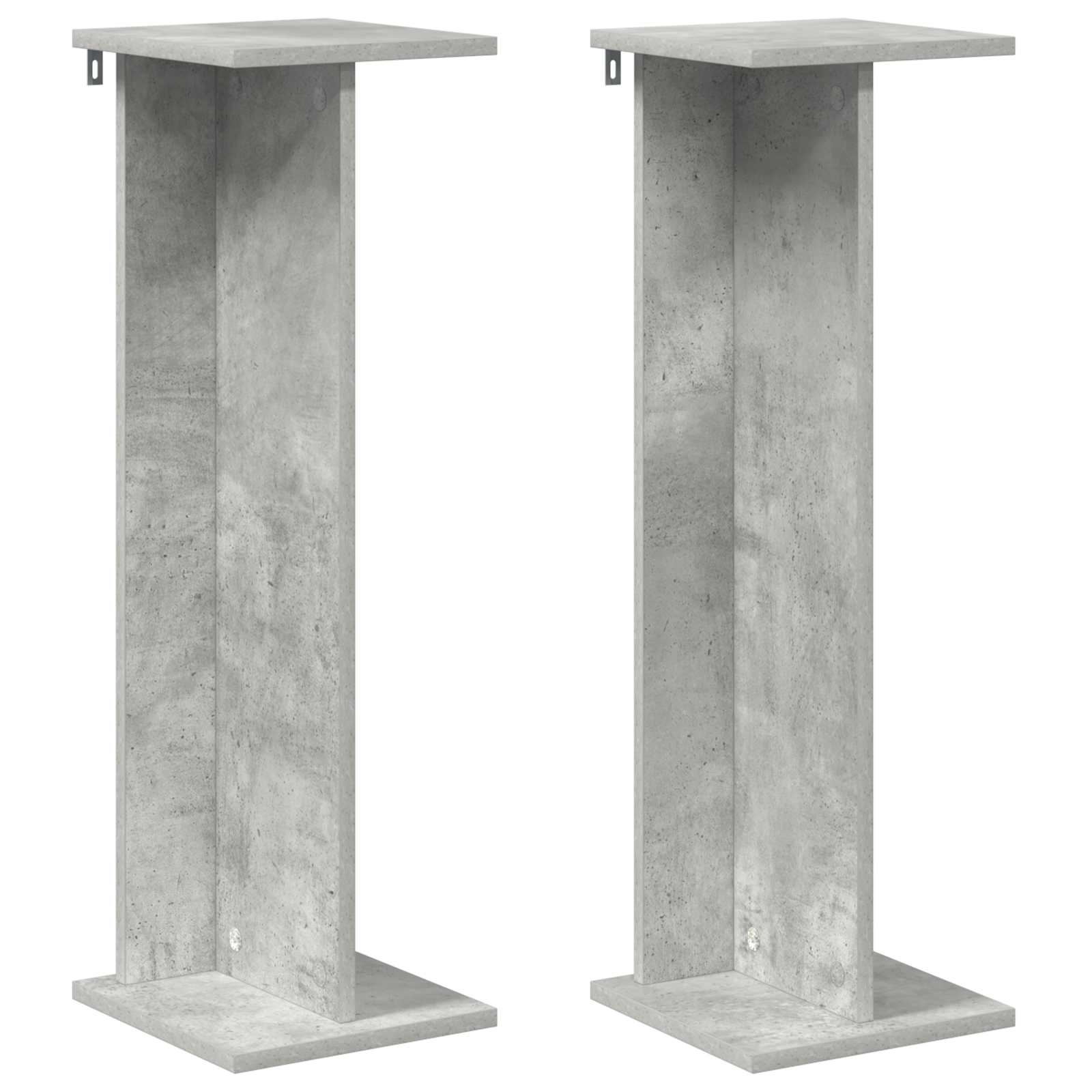 Supporto per piante 2 pz Grigio Cemento 25 x 25,5 x 80,5 cm