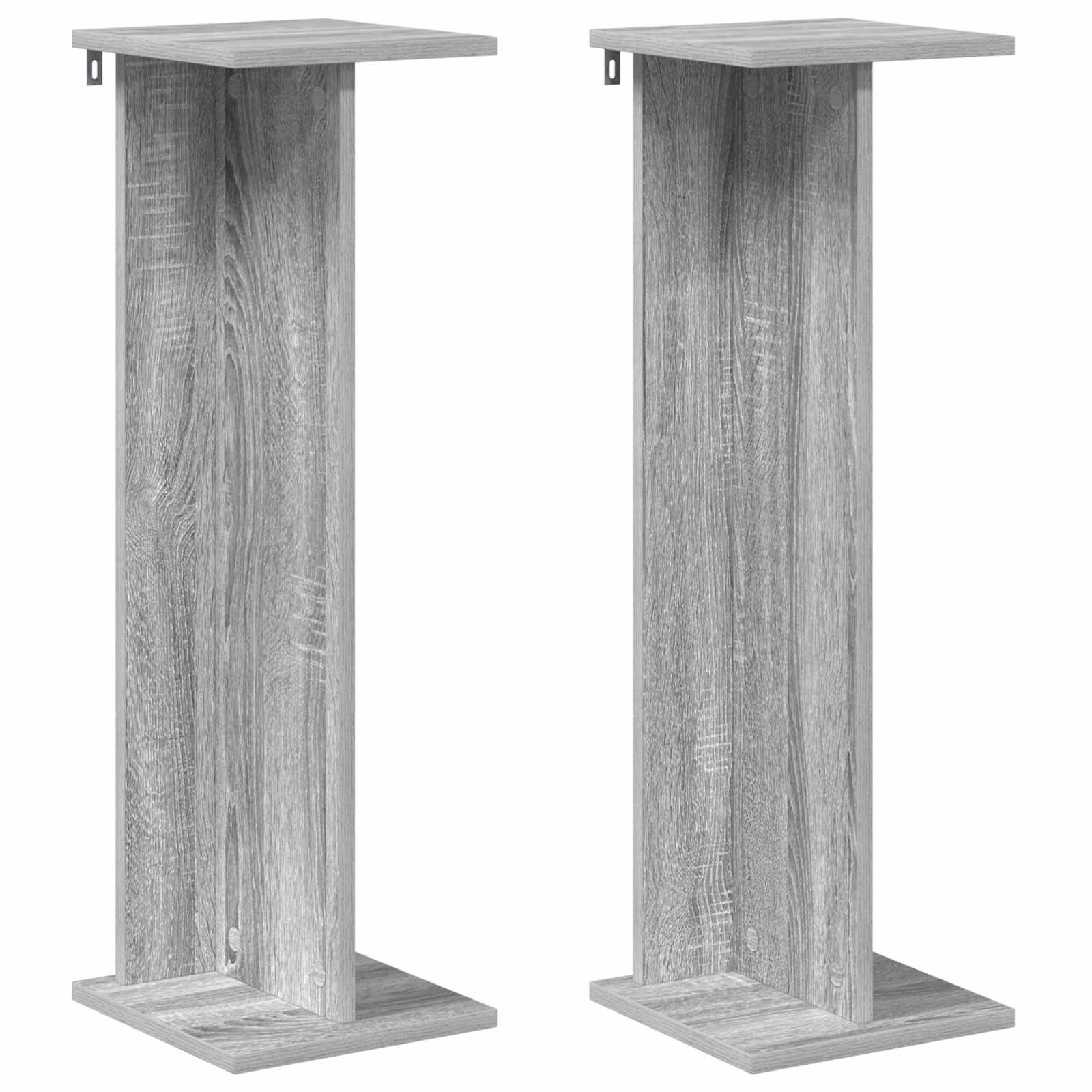 Supporto per piante 2 pz Sonoma grigio 25 x 25,5 x 80,5 cm