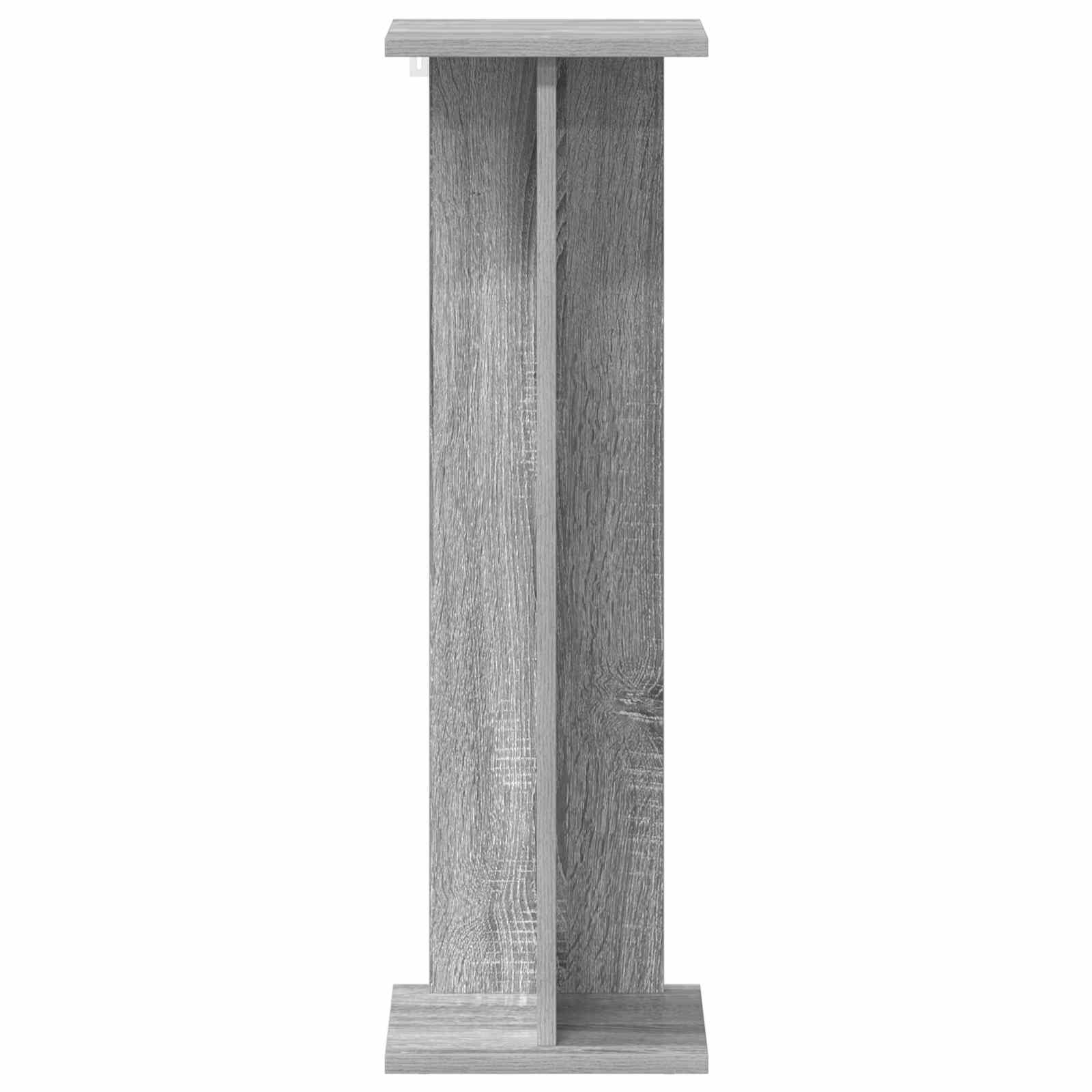 Supporto per piante 2 pz Sonoma grigio 25 x 25,5 x 80,5 cm