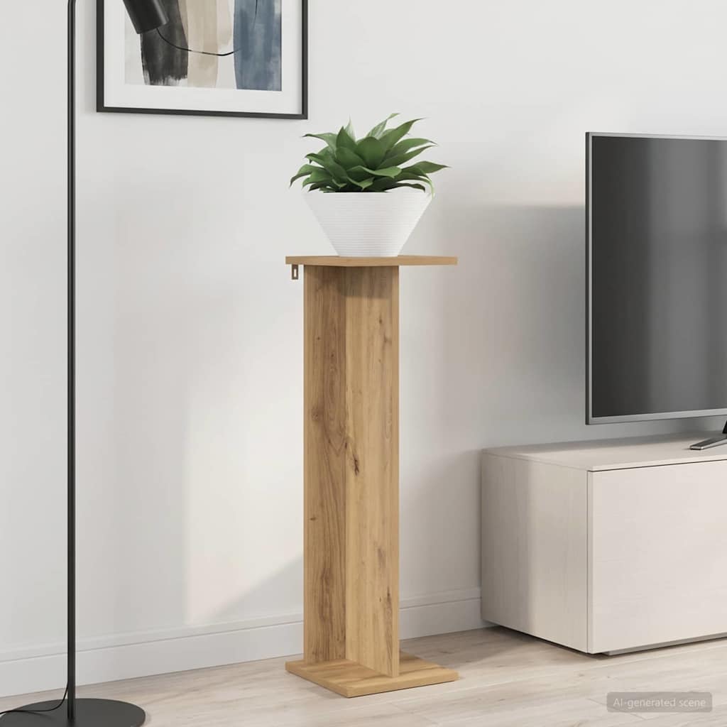 Supporto per piante 2 pz Rovere Artigianale 25 x 25,5 x 80,5 cm