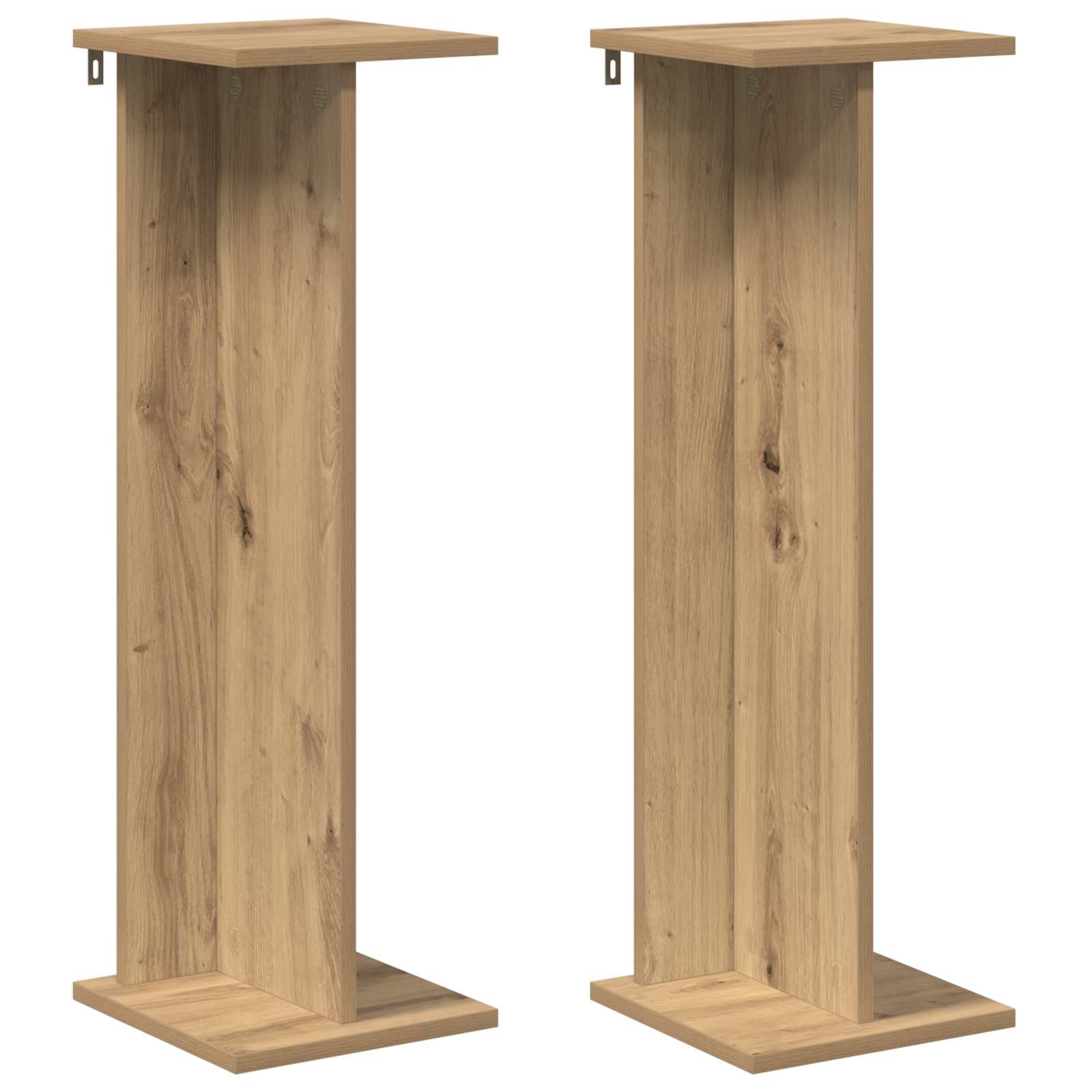 Supporto per piante 2 pz Rovere Artigianale 25 x 25,5 x 80,5 cm